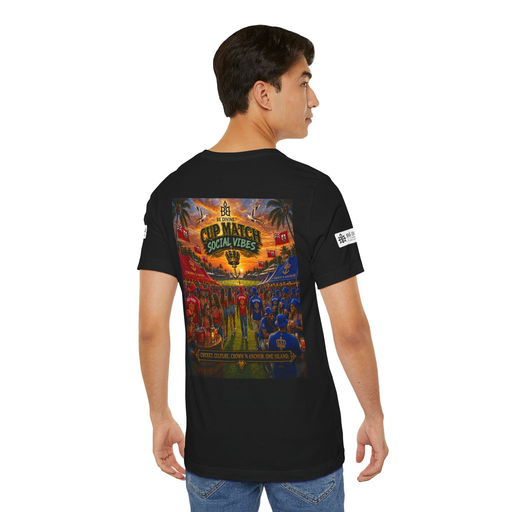 BE DIVINE™ Cup Match Social Vibes Tee – Crown 'N Anchor Edition