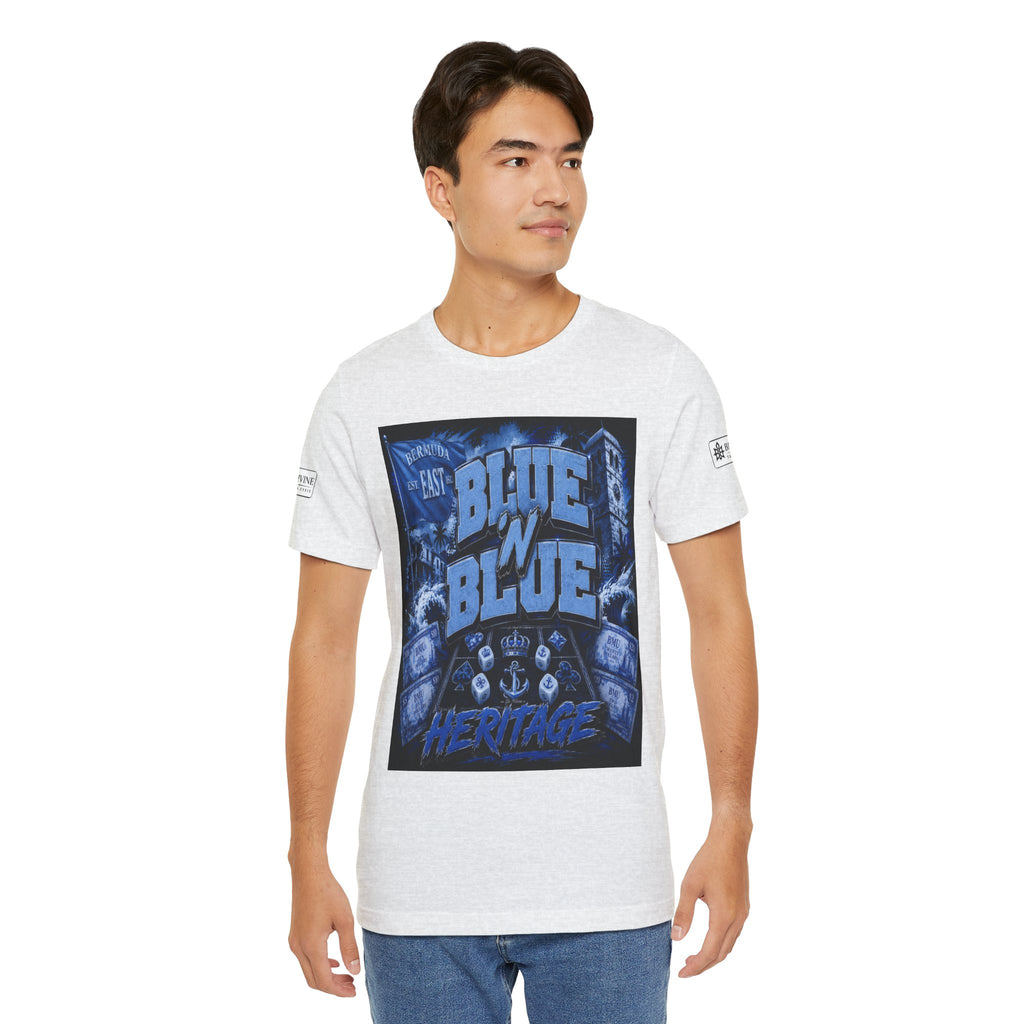 BE DIVINE™ Blue 'N Blue Heritage – I'm Here For Crown & Anchor Tee