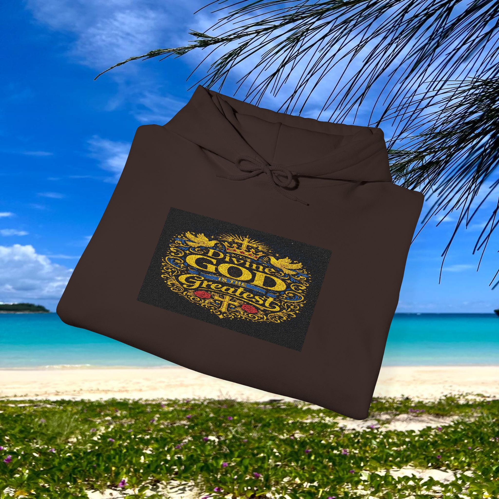 BE DIVINE™ “Divine God Is the Greatest” Embroidered Unisex Hoodie