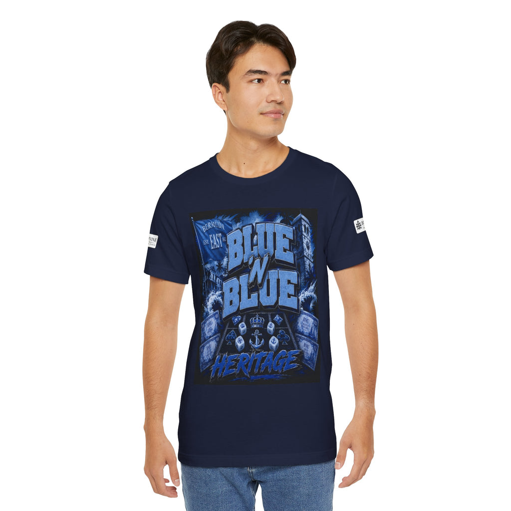 BE DIVINE™ Blue 'N Blue Heritage – I'm Here For Crown & Anchor Tee