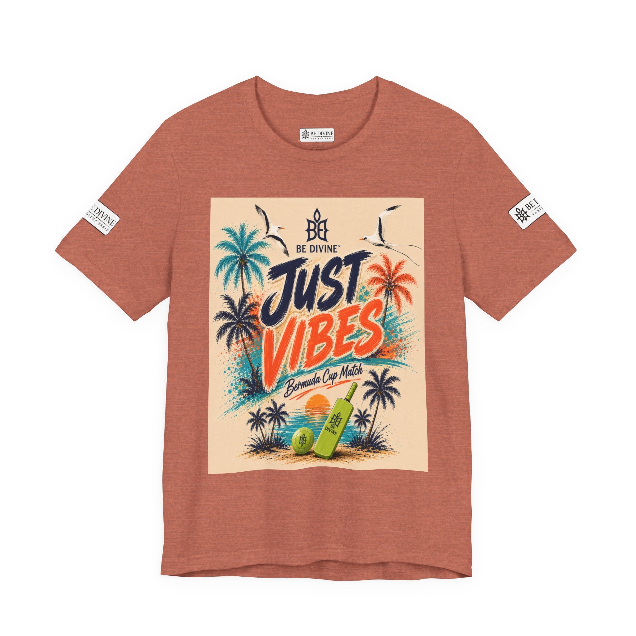 BE DIVINE™ Just Vibes Tee – Bermuda Cup Match Edition