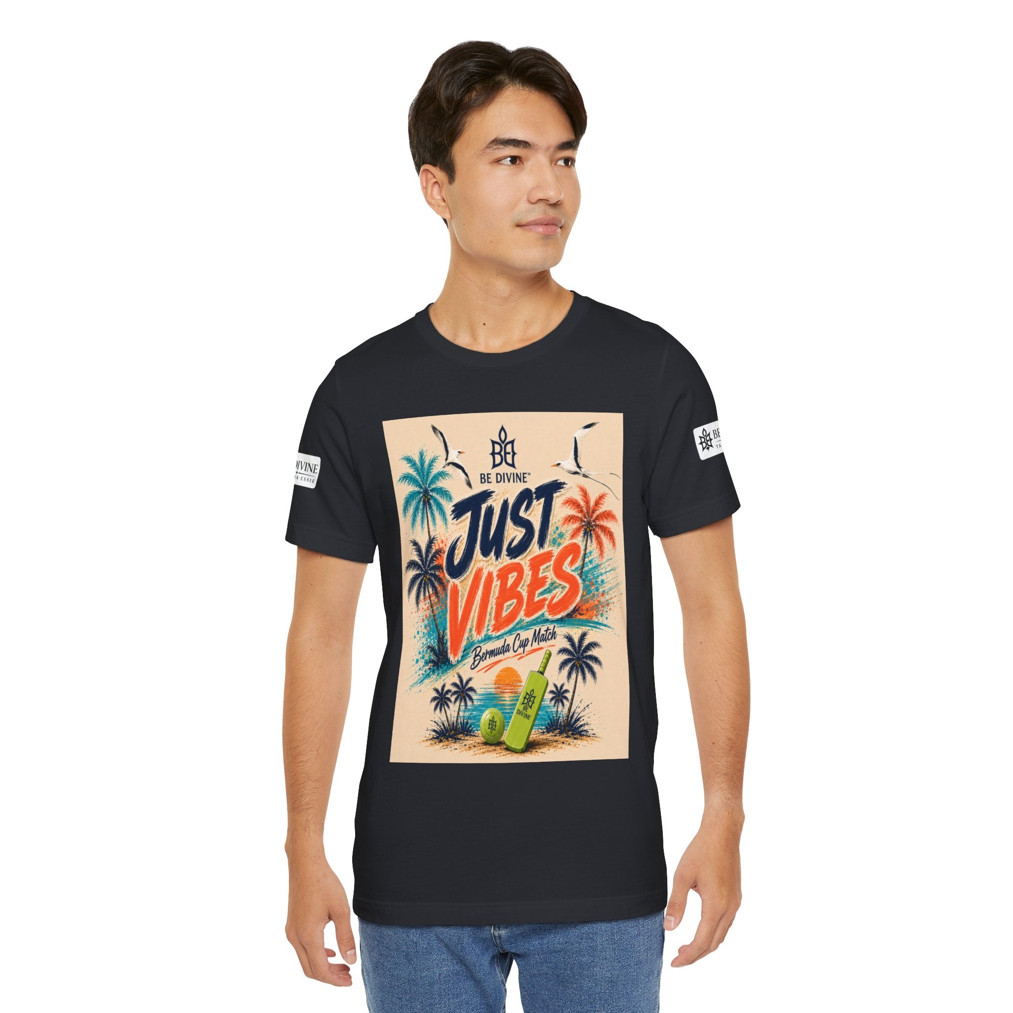 BE DIVINE™ Just Vibes Tee – Bermuda Cup Match Edition