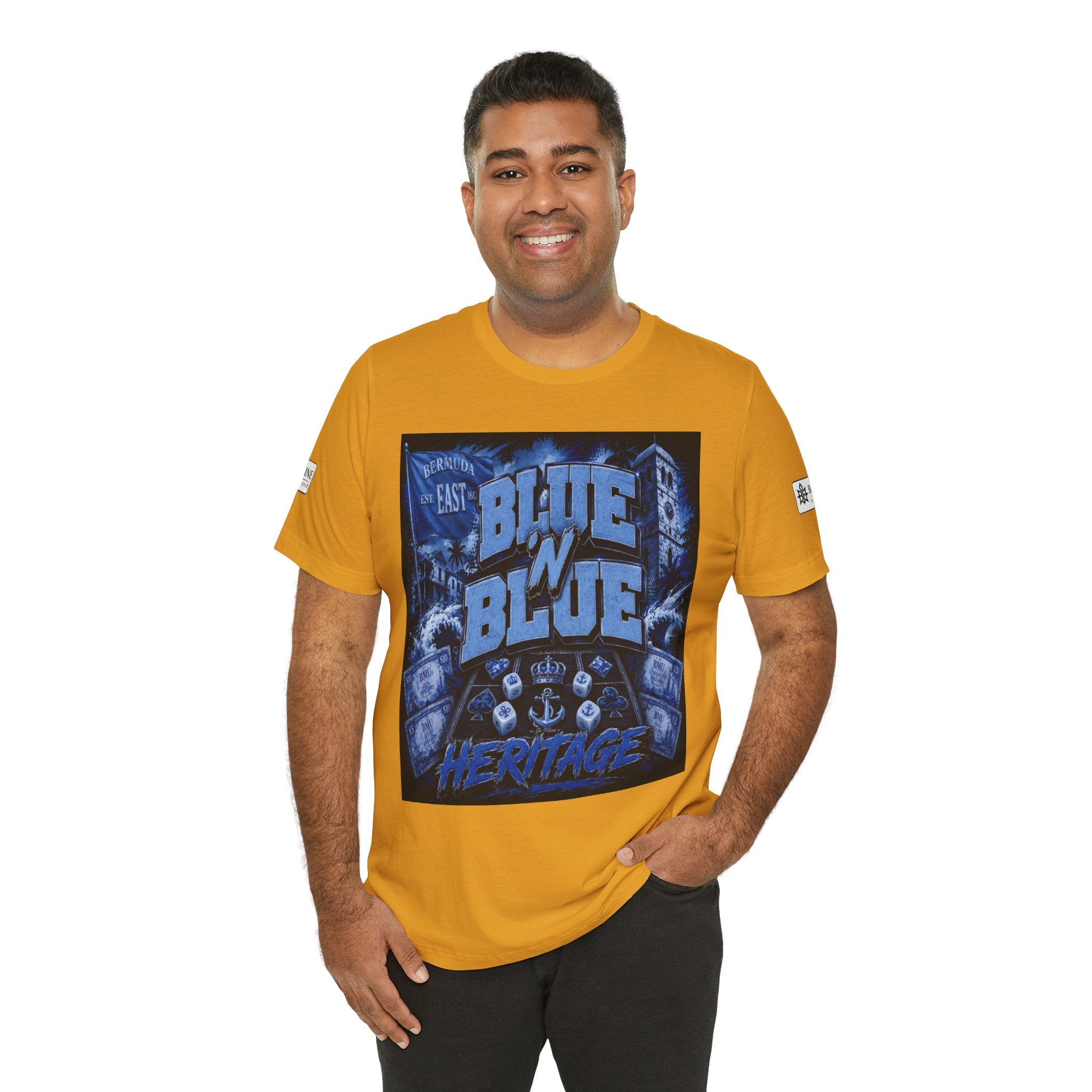 BE DIVINE™ Blue 'N Blue Heritage – I'm Here For Crown & Anchor Tee