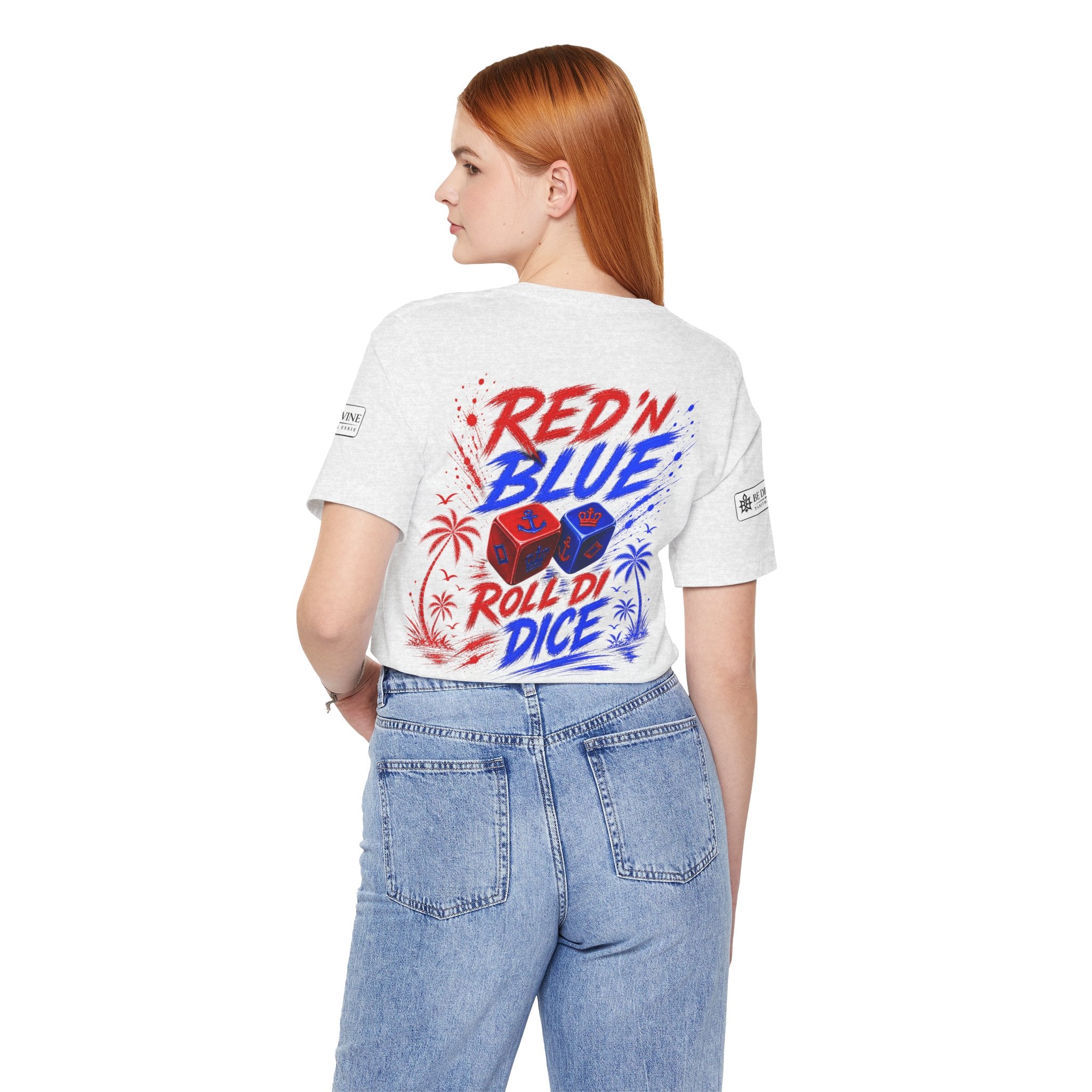 BE DIVINE™ Red ’N Blue Crown ’N Anchor Tee
