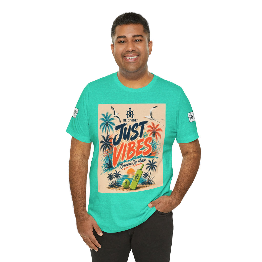 BE DIVINE™ Just Vibes Tee – Bermuda Cup Match Edition