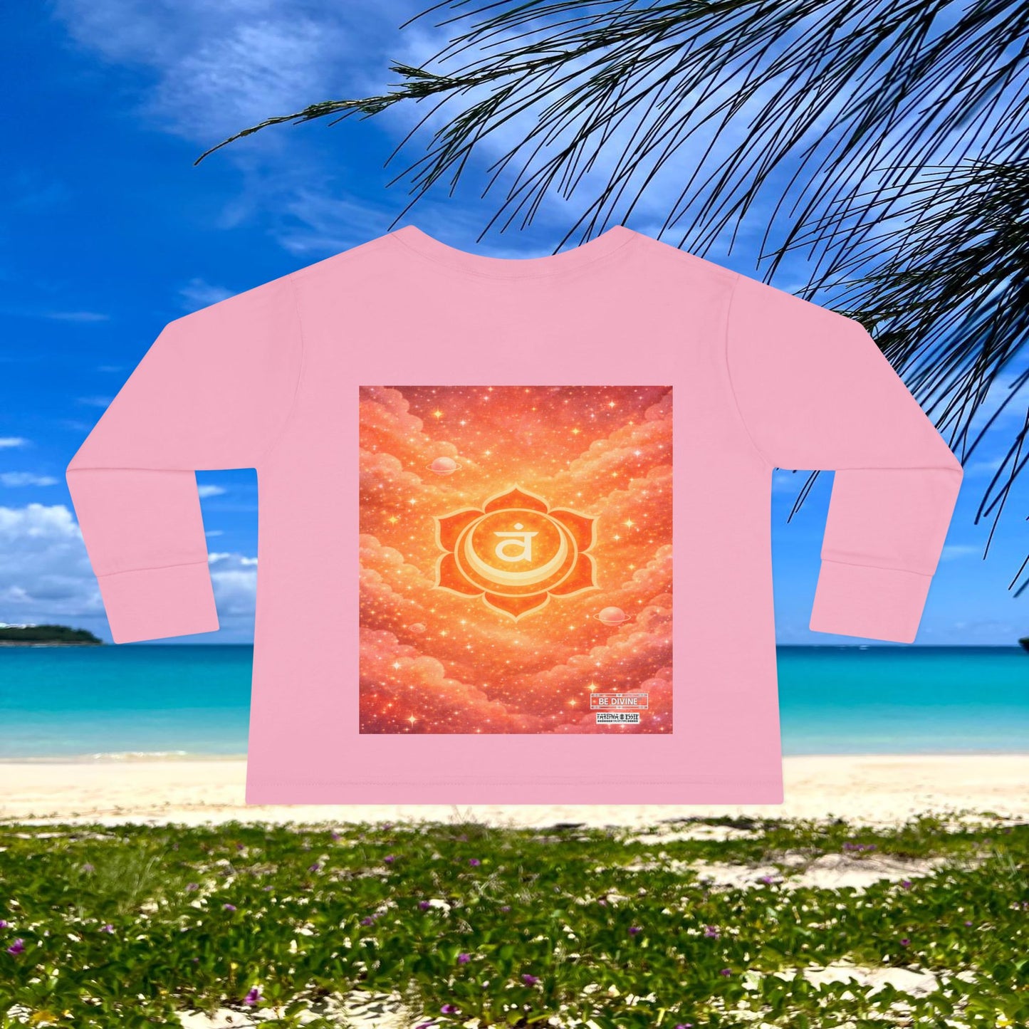 BE DIVINE™ Sacral Chakra Toddler Long Sleeve Tee | Emotional Expression & Creativity Shirt