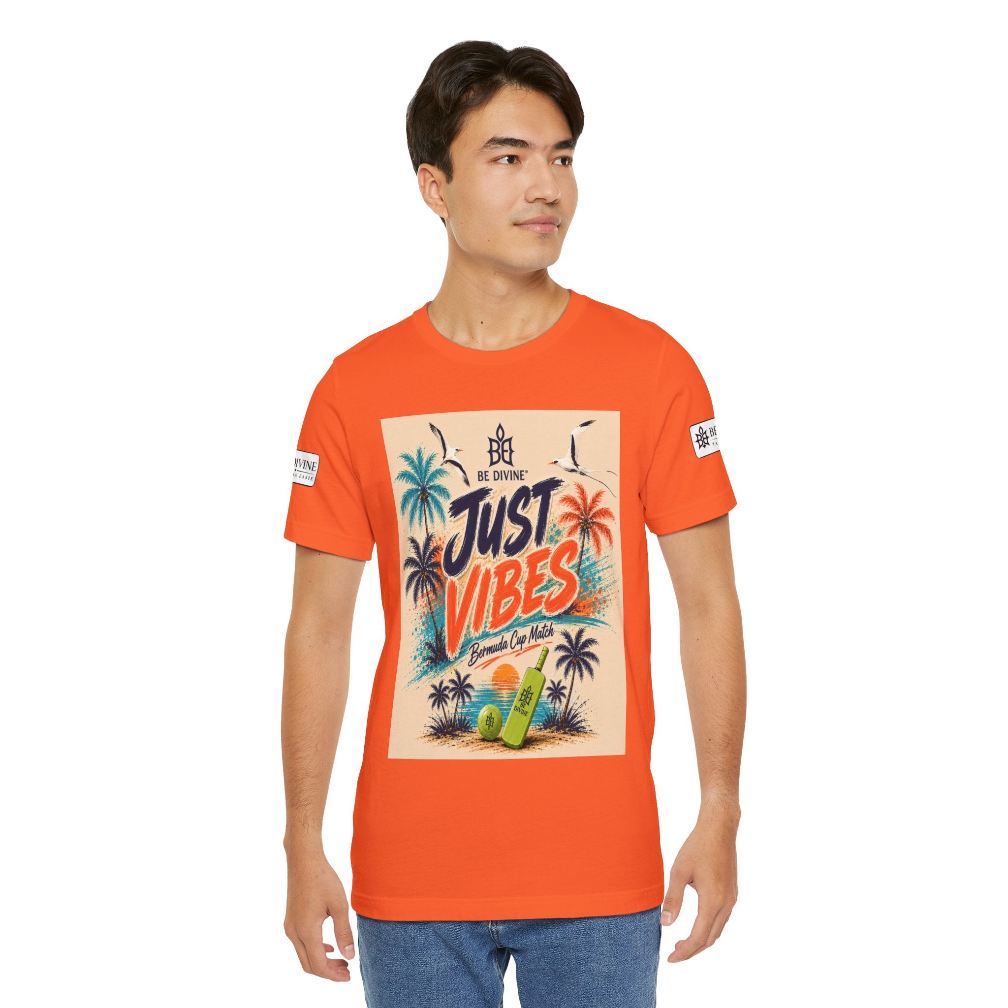 BE DIVINE™ Just Vibes Tee – Bermuda Cup Match Edition