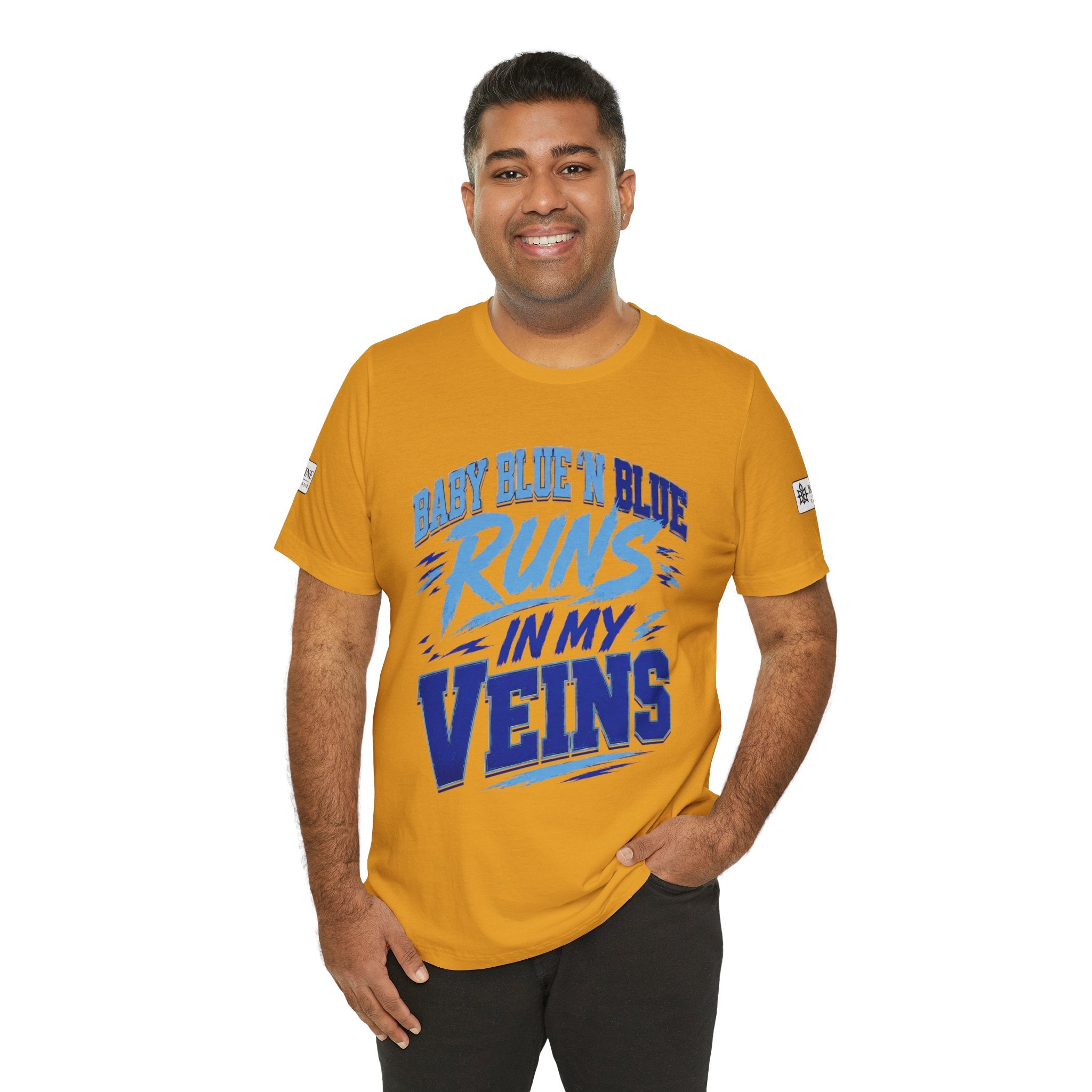 BE DIVINE™ Baby Blue 'N Blue Runs In My Veins Through 'N Through Tee