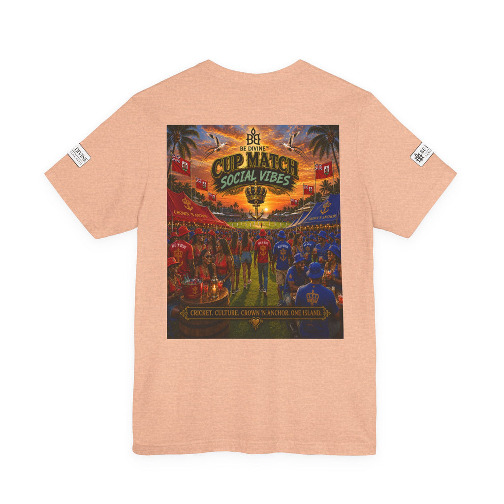 BE DIVINE™ Cup Match Social Vibes Tee – Crown 'N Anchor Edition