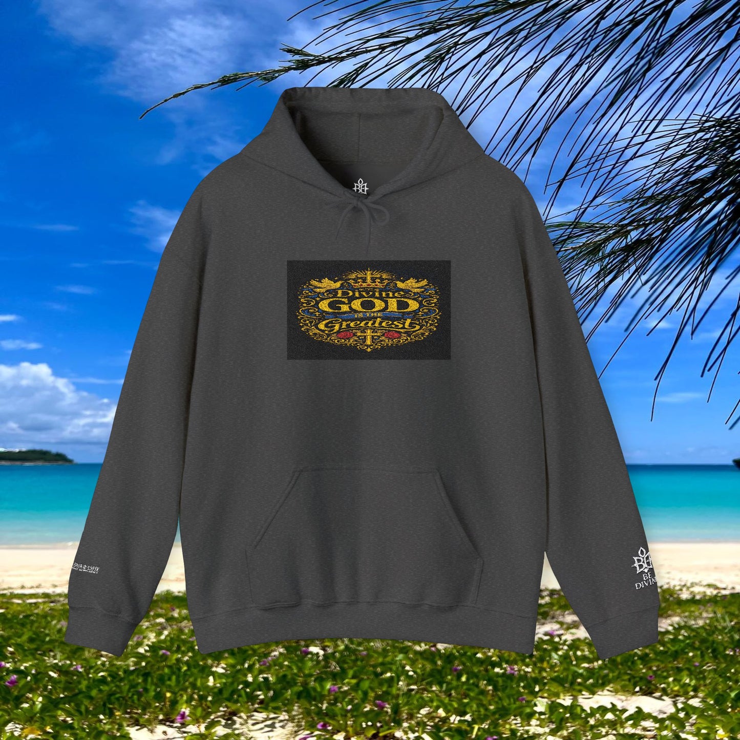 BE DIVINE™ “Divine God Is the Greatest” Embroidered Unisex Hoodie