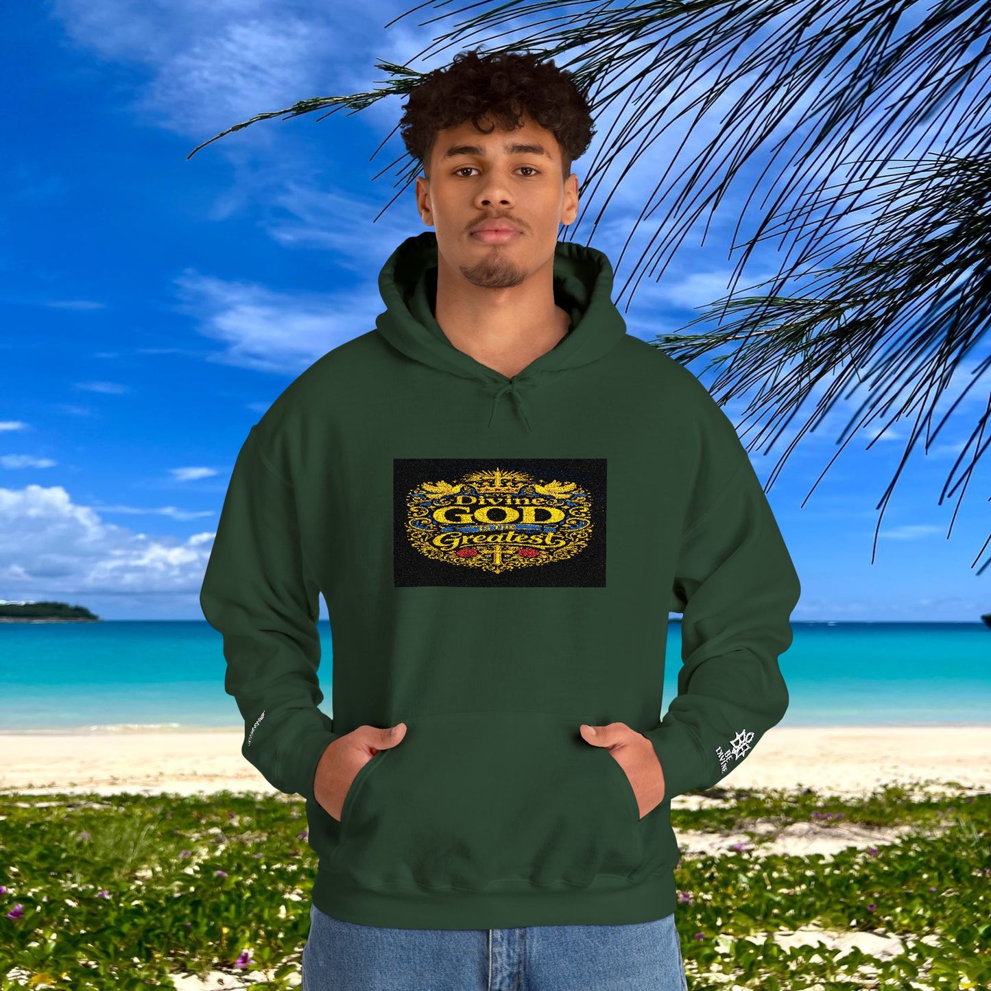 BE DIVINE™ “Divine God Is the Greatest” Embroidered Unisex Hoodie