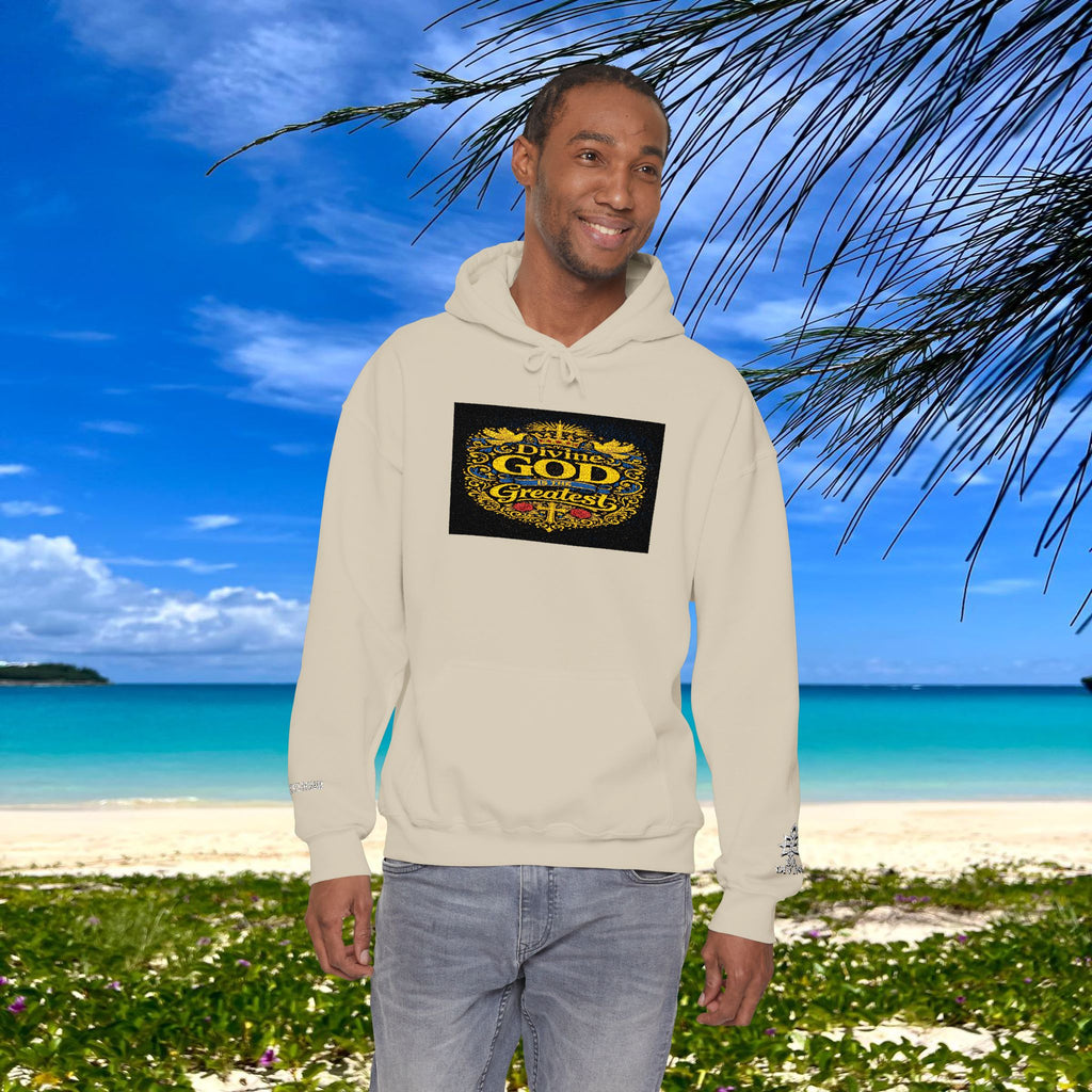BE DIVINE™ “Divine God Is the Greatest” Embroidered Unisex Hoodie