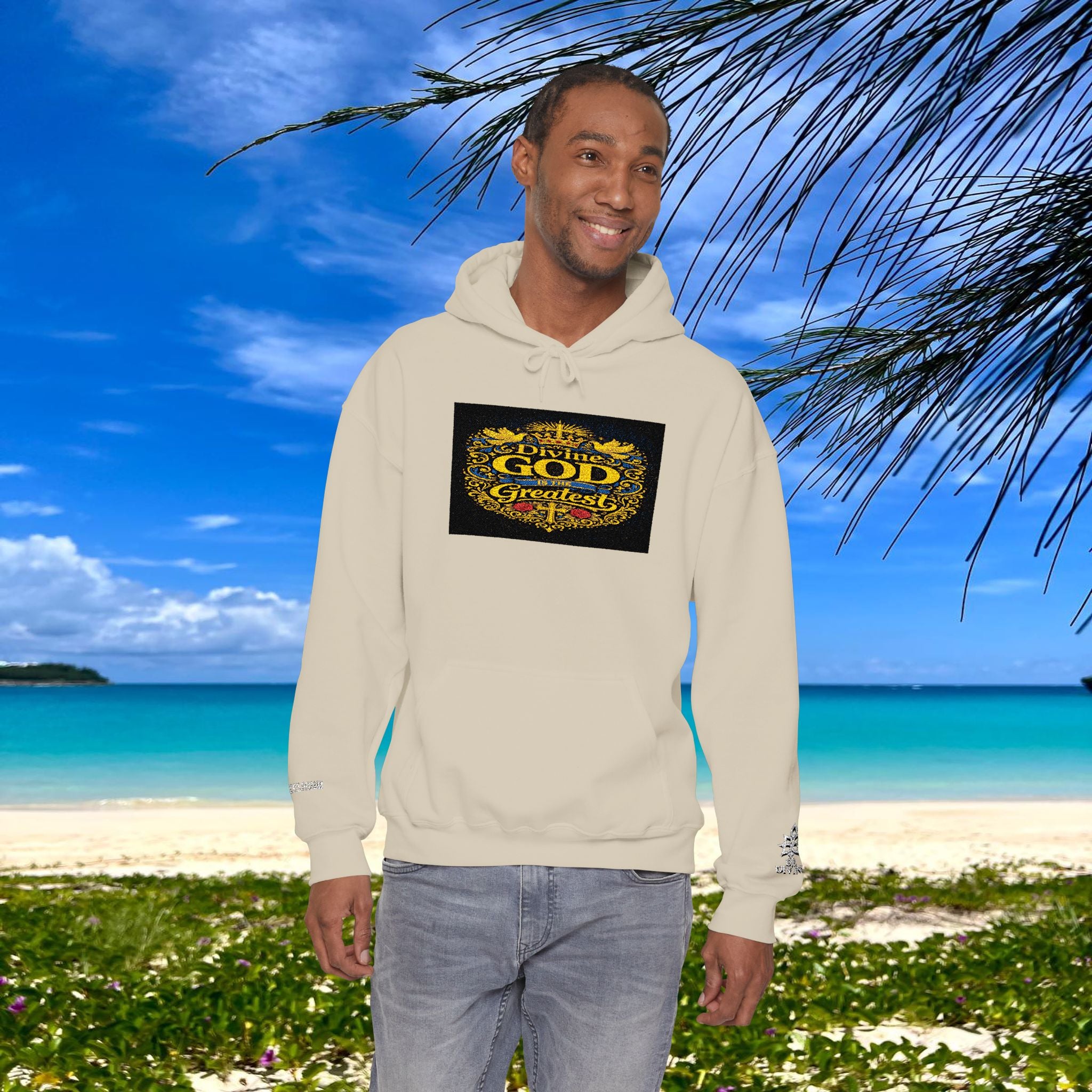BE DIVINE™ “Divine God Is the Greatest” Embroidered Unisex Hoodie