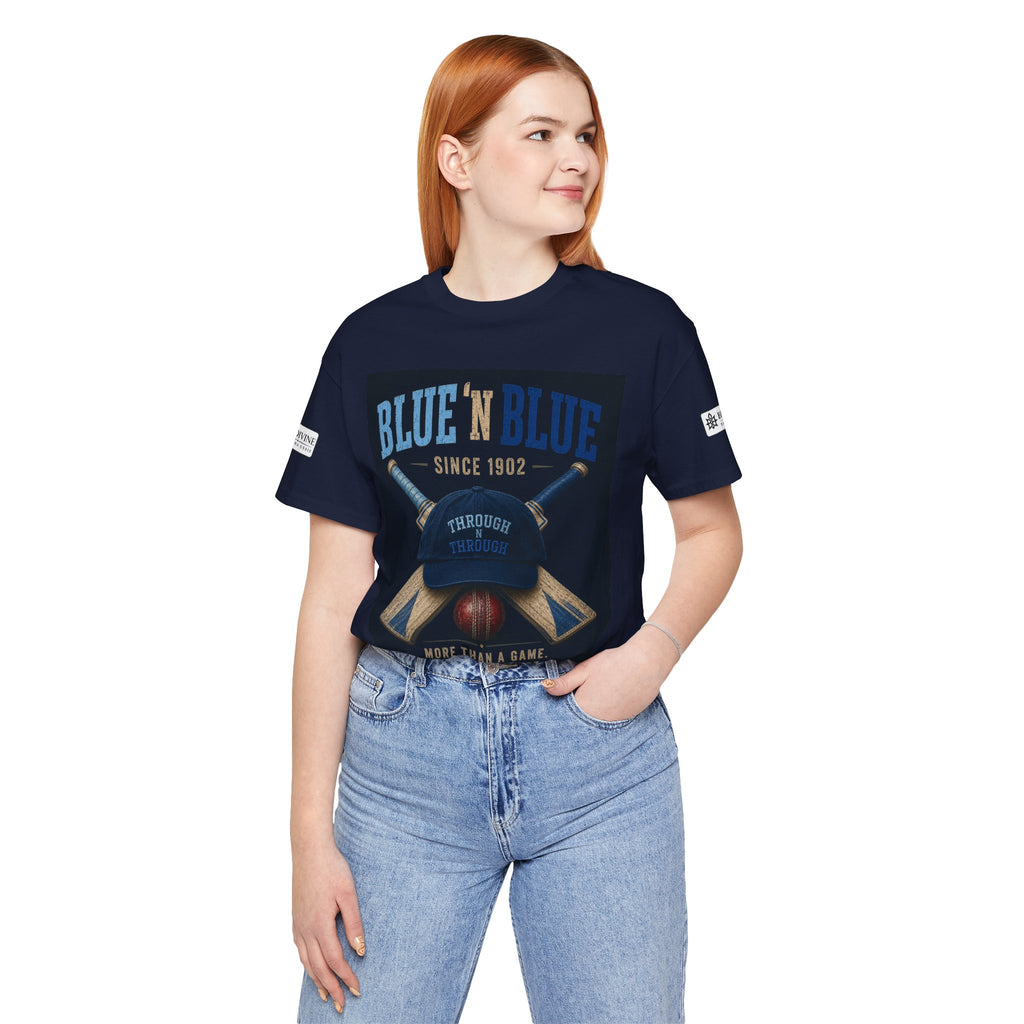 BE DIVINE™ Blue 'N Blue Since 1902 – Through 'N Through Heritage Tee