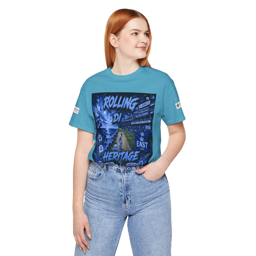 BE DIVINE™ Rolling Di Heritage – All I See Is Blue Vibes Heritage Tee