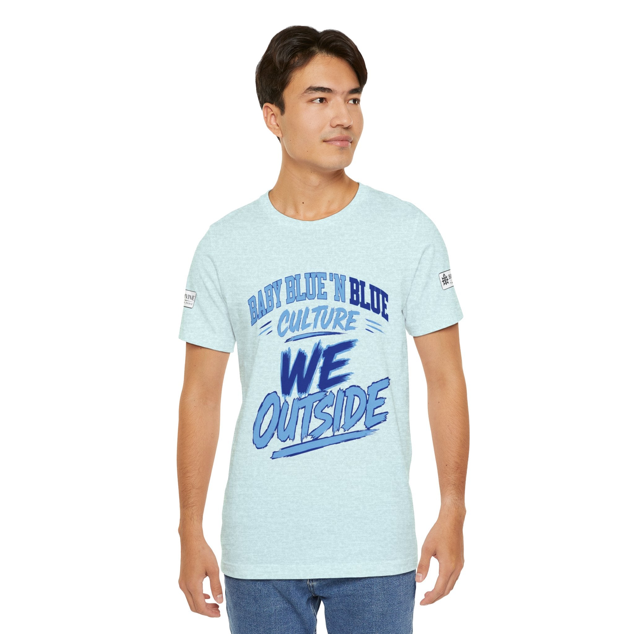 BE DIVINE™ Baby Blue 'N Blue Culture – We Outside Tee