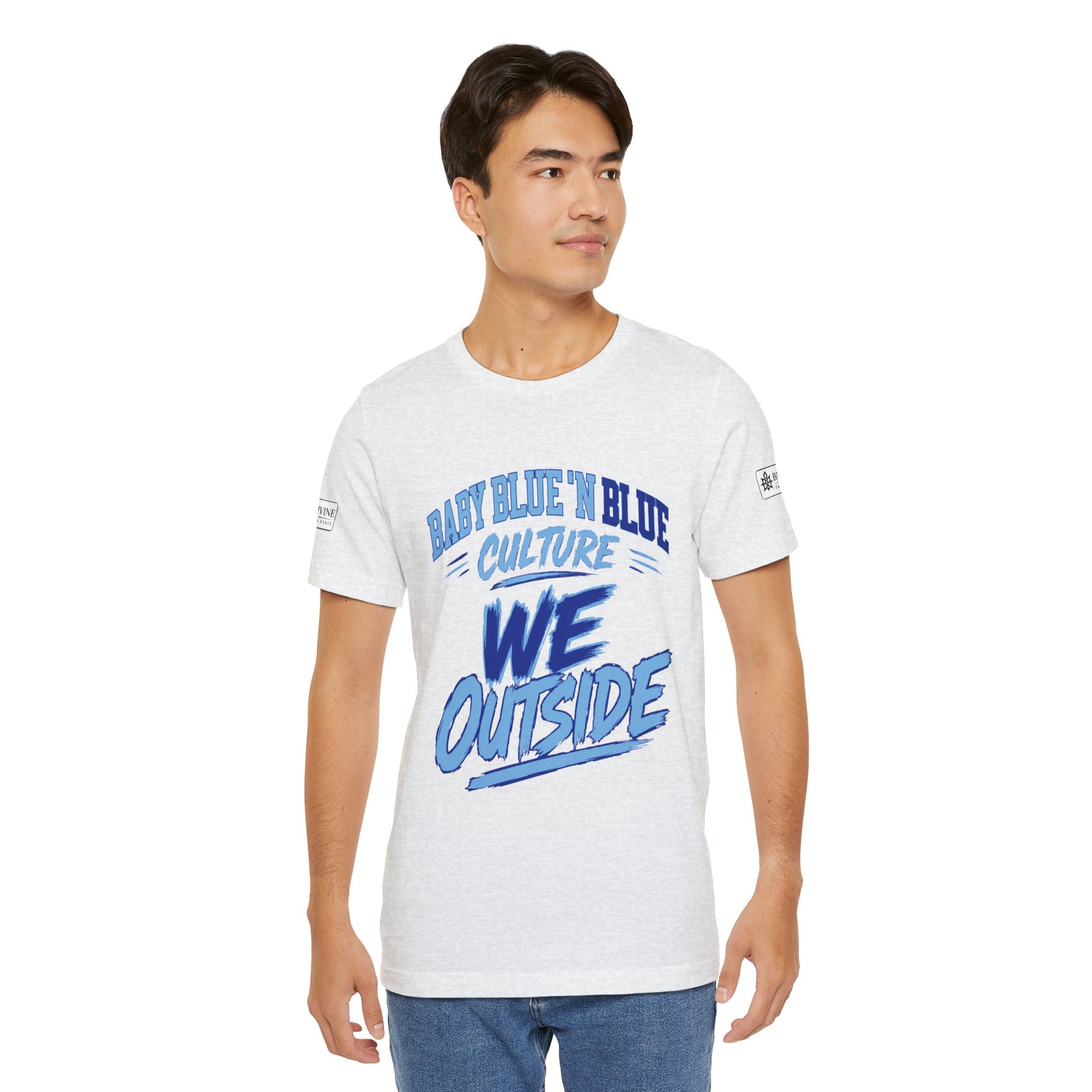 BE DIVINE™ Baby Blue 'N Blue Culture – We Outside Tee