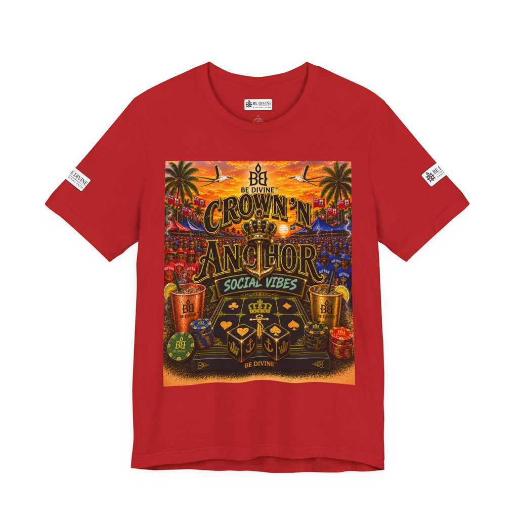 BE DIVINE™ Cup Match Social Vibes Tee – Crown 'N Anchor Edition