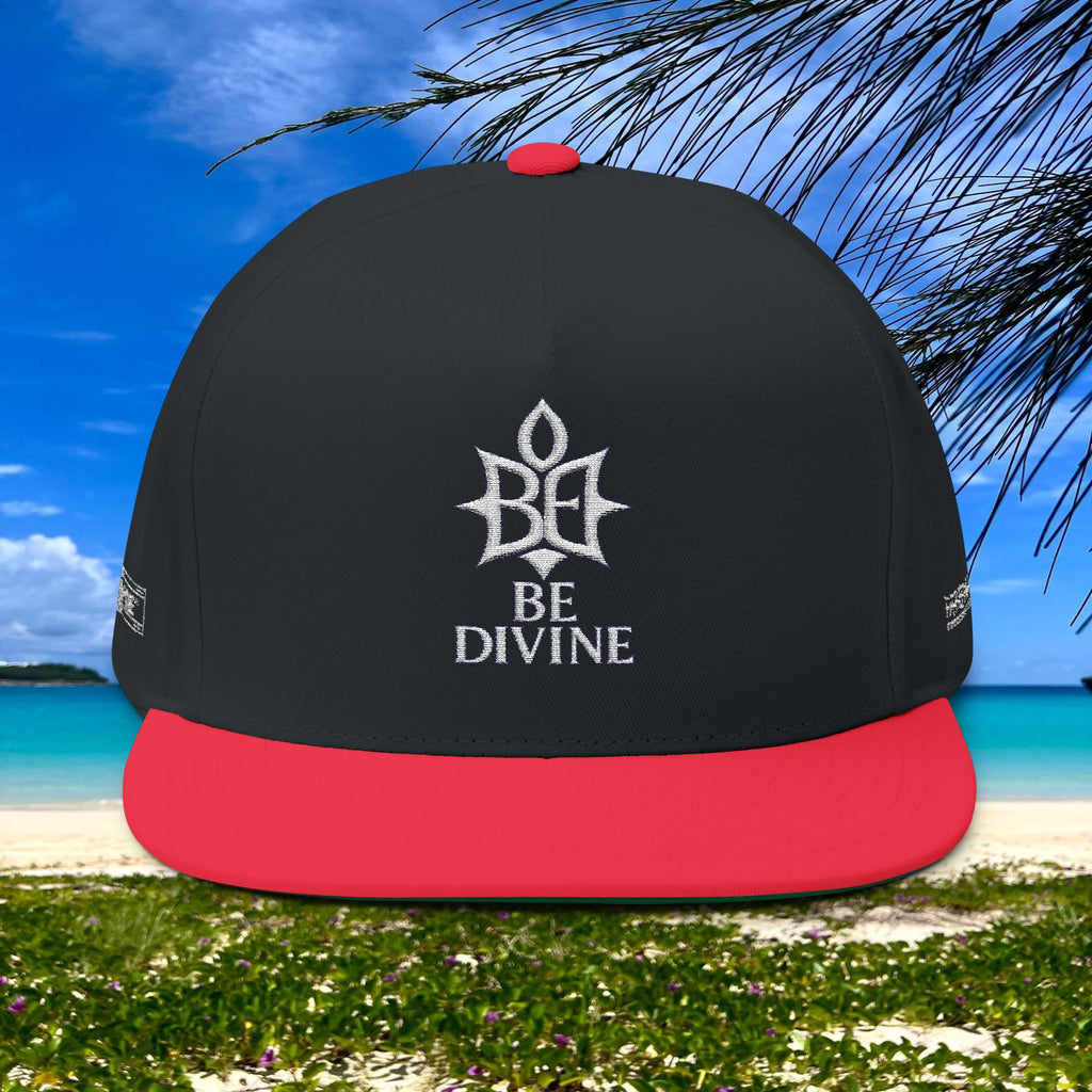 BE DIVINE™ Flat Bill Cap – Embroidered Signature