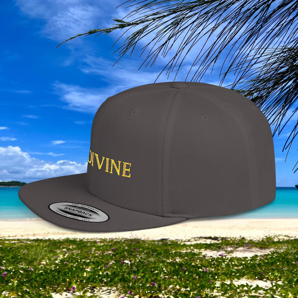 BE DIVINE™ Premium Snapback Cap – Embroidered Gold