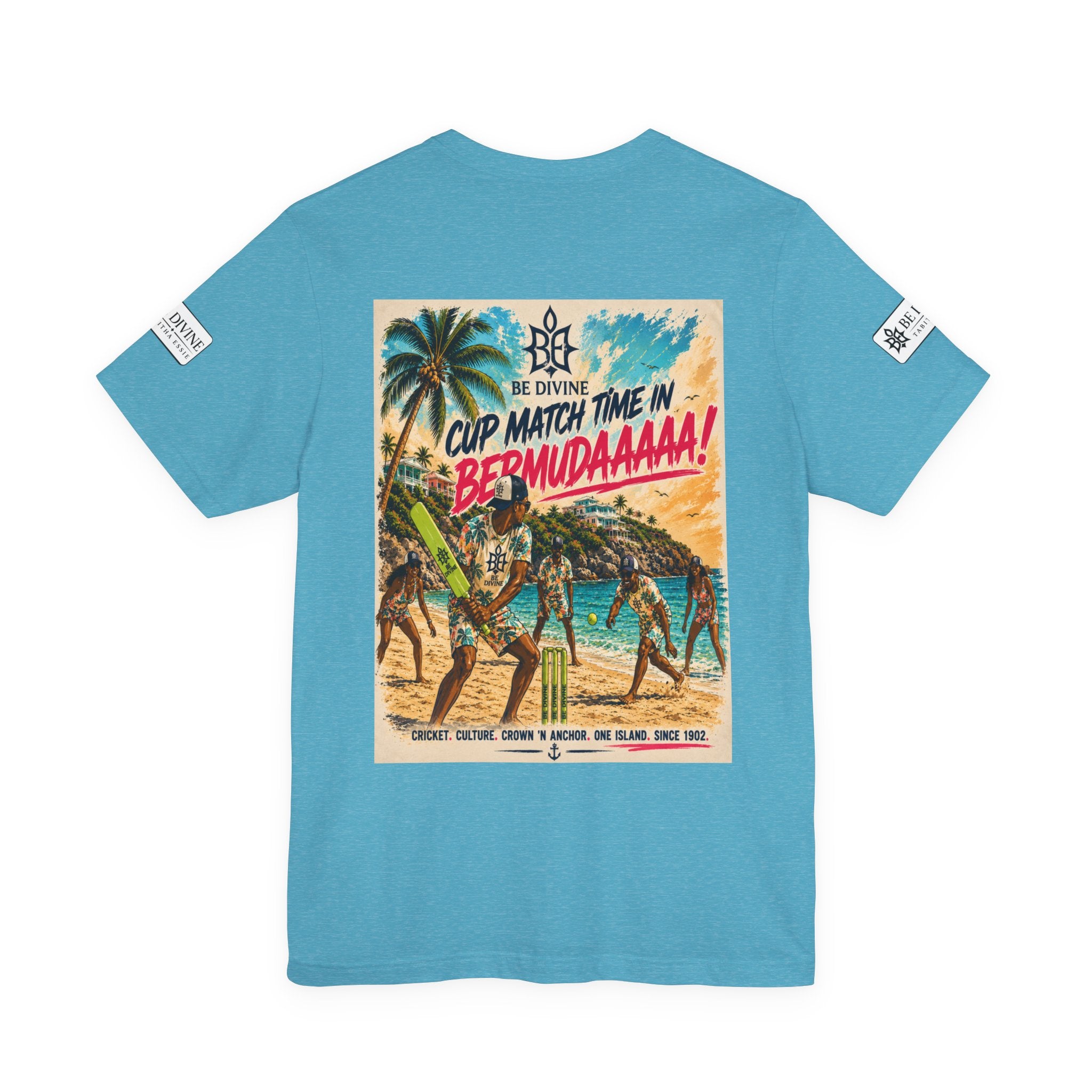 BE DIVINE™ Just Vibes Tee – Bermuda Cup Match Edition