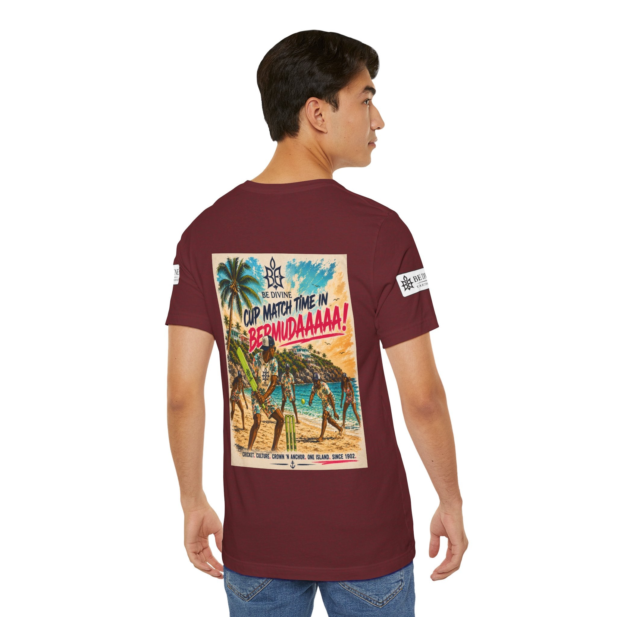 BE DIVINE™ Just Vibes Tee – Bermuda Cup Match Edition
