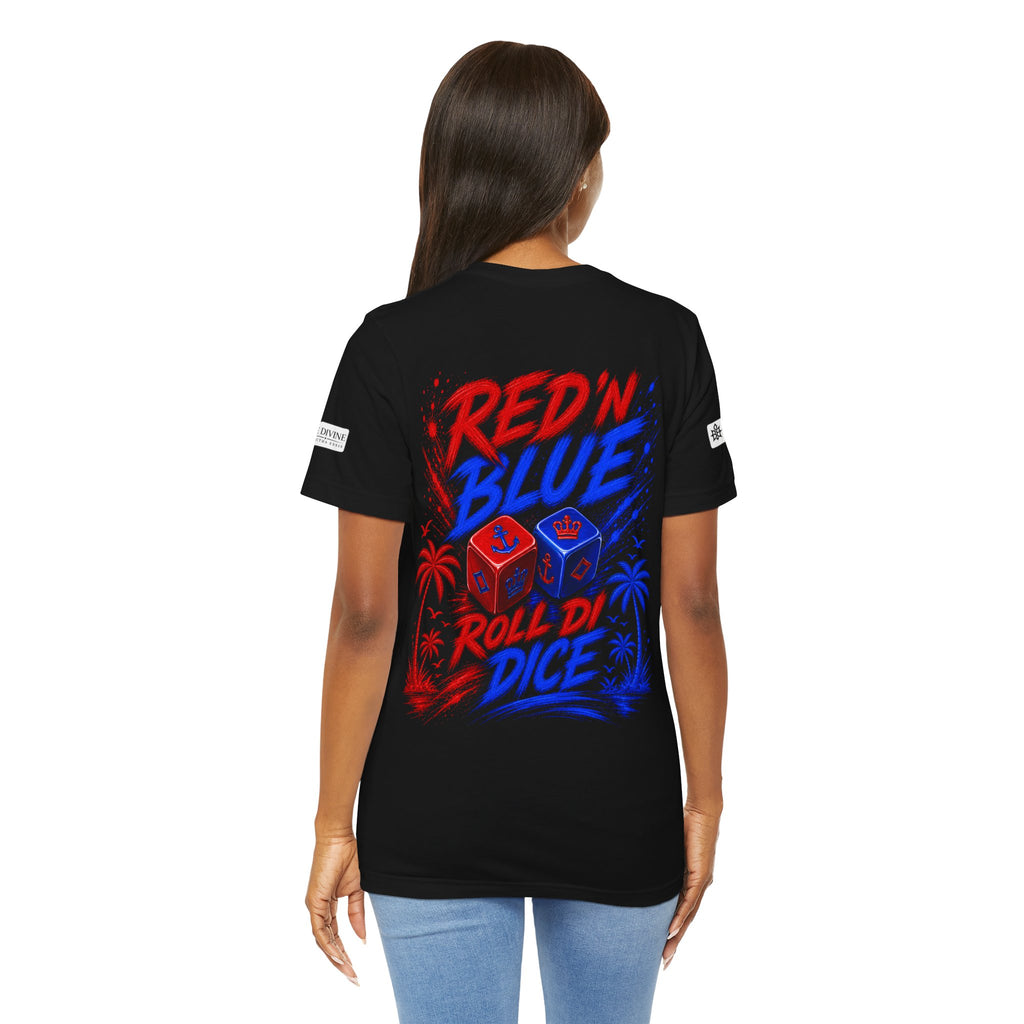 BE DIVINE™ Red ’N Blue Crown ’N Anchor Tee