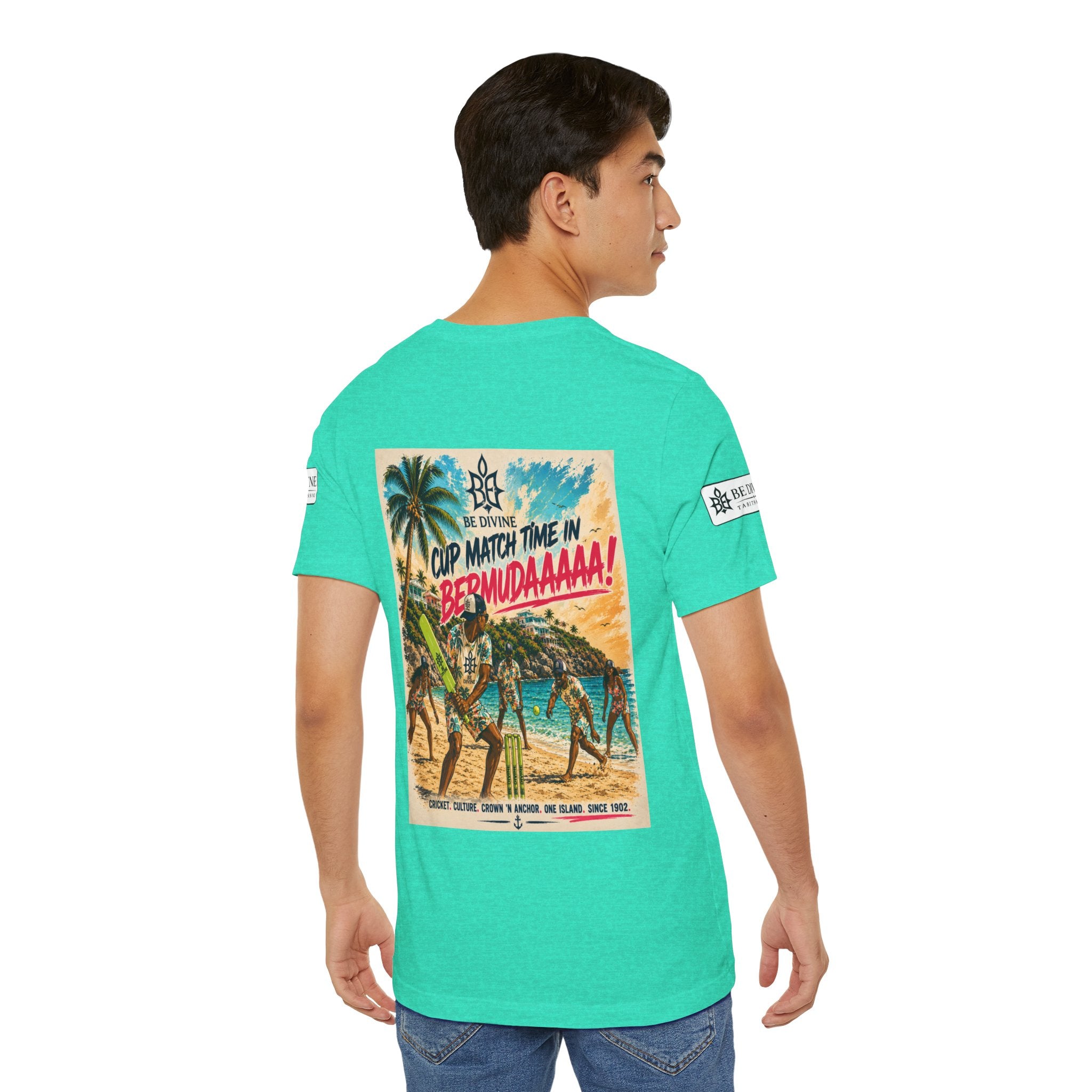 BE DIVINE™ Just Vibes Tee – Bermuda Cup Match Edition