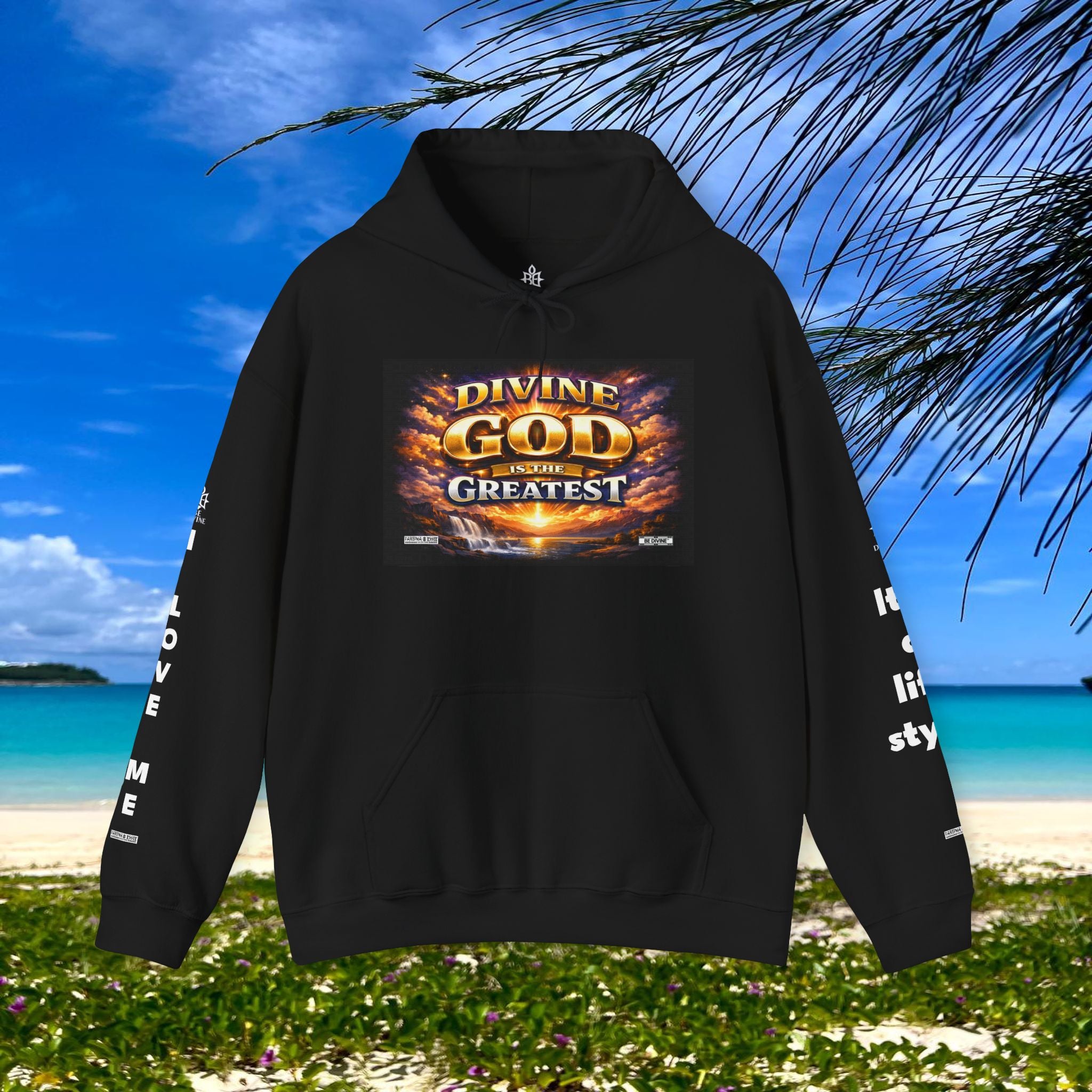 BE DIVINE™ Unisex Heavy Blend Hoodie – Divine God Is the Greatest Faith Statement Sweatshirt