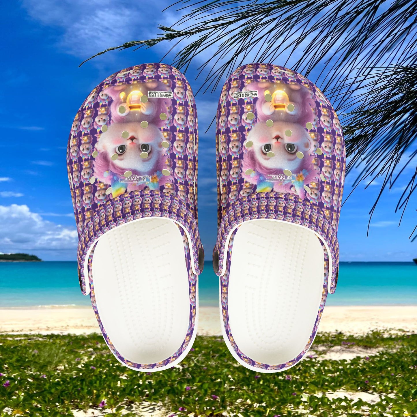 Kids EVA Foam Clogs (AOP) | BE DIVINE™ Comfort Slides