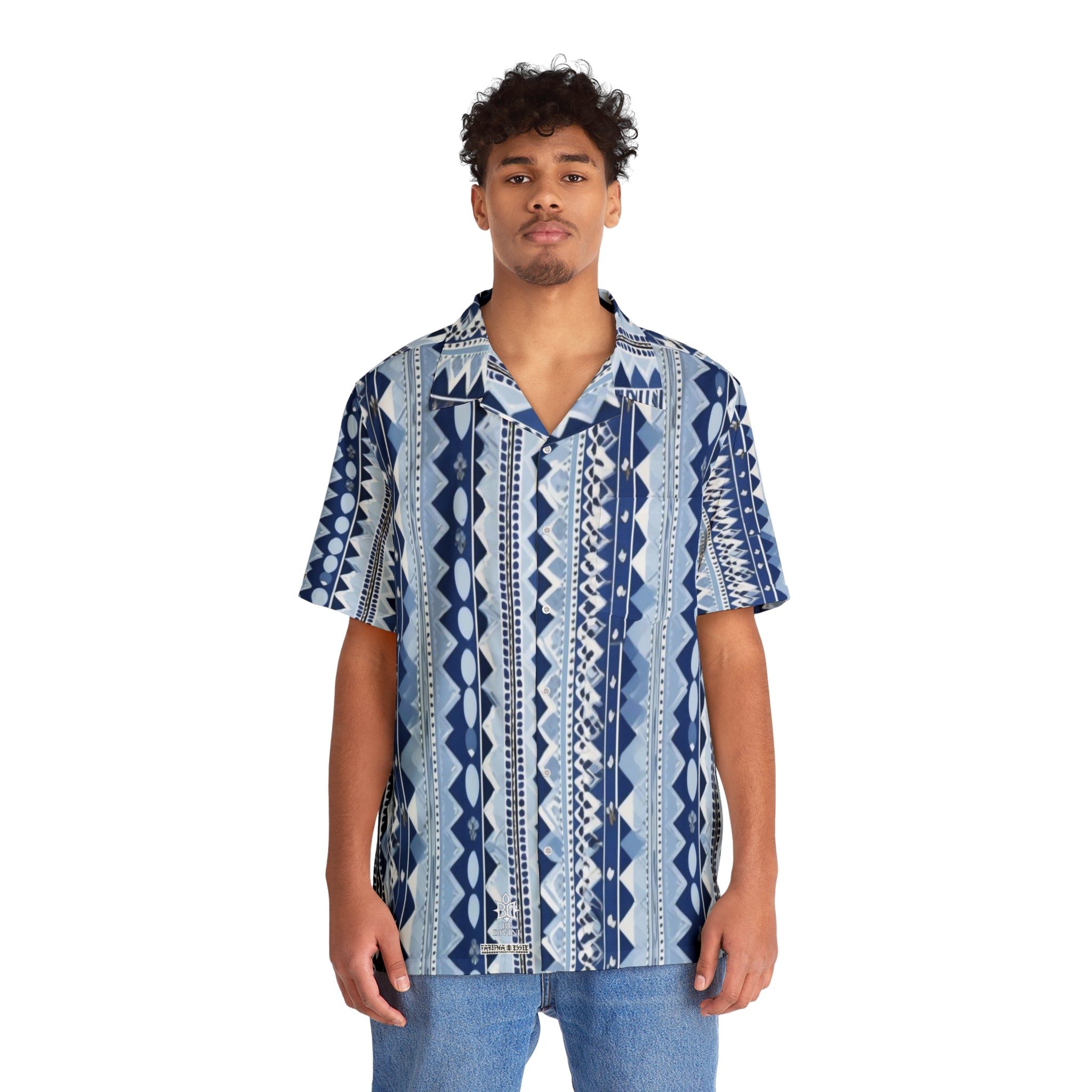 BE DIVINE™ St. George’s Rhythm Line - Men's Button Shirt by Tabitha Essie