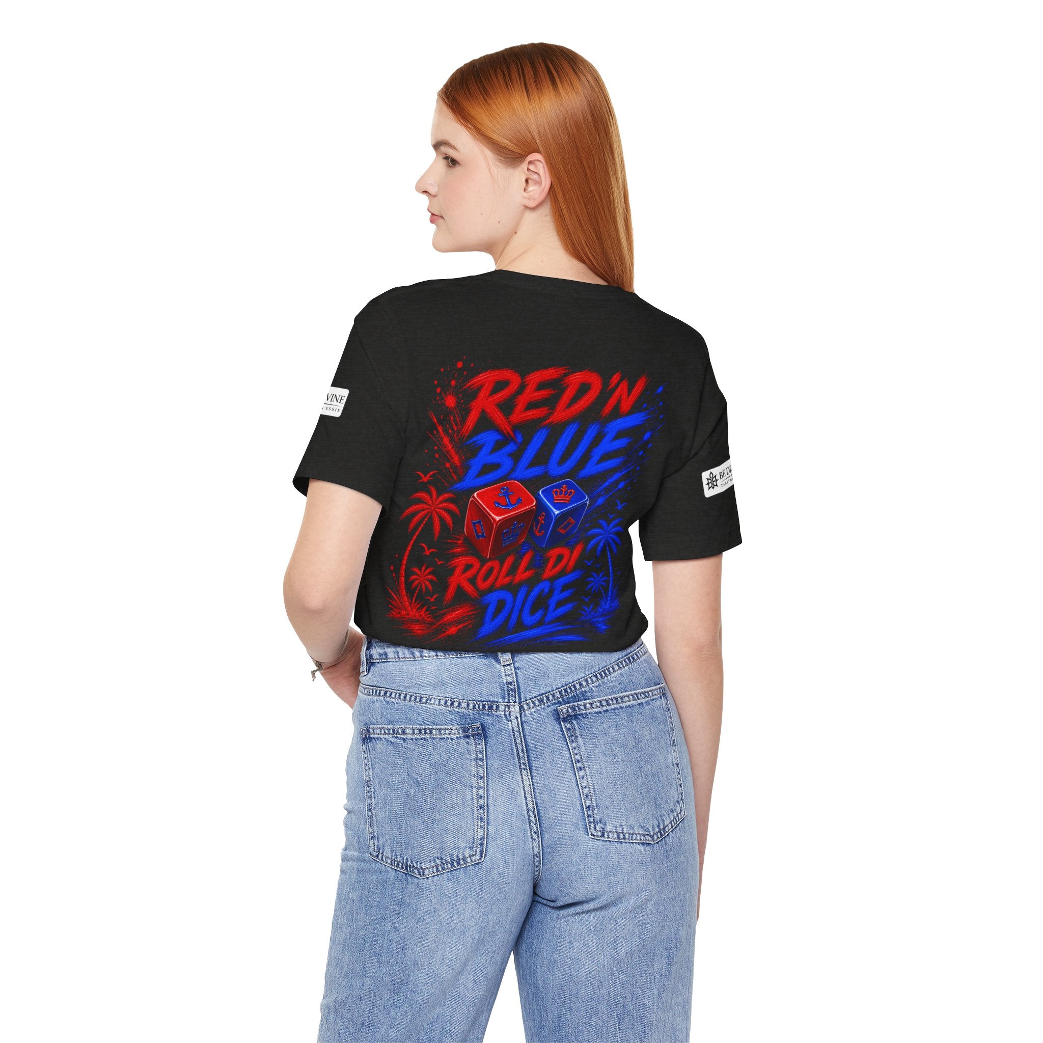 BE DIVINE™ Red ’N Blue Crown ’N Anchor Tee