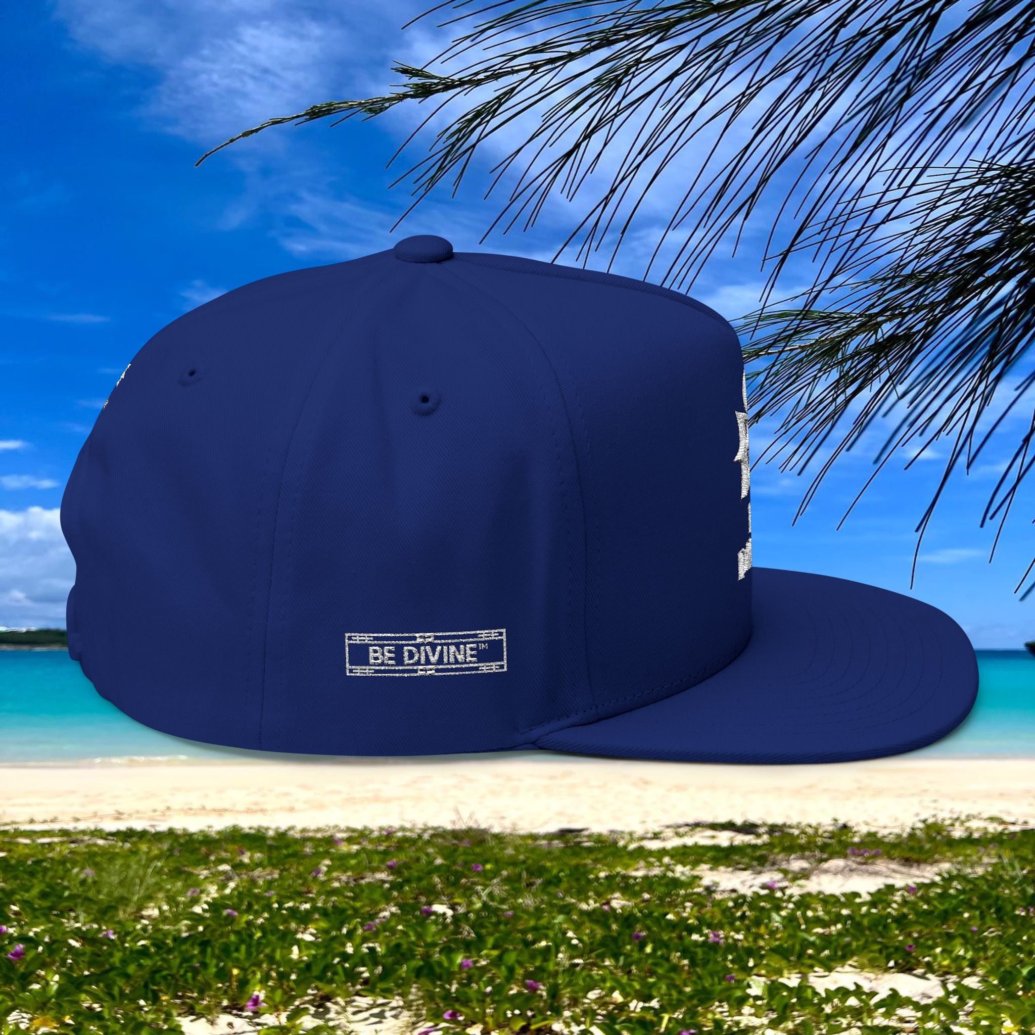 BE DIVINE™ Flat Bill Cap – Embroidered Signature