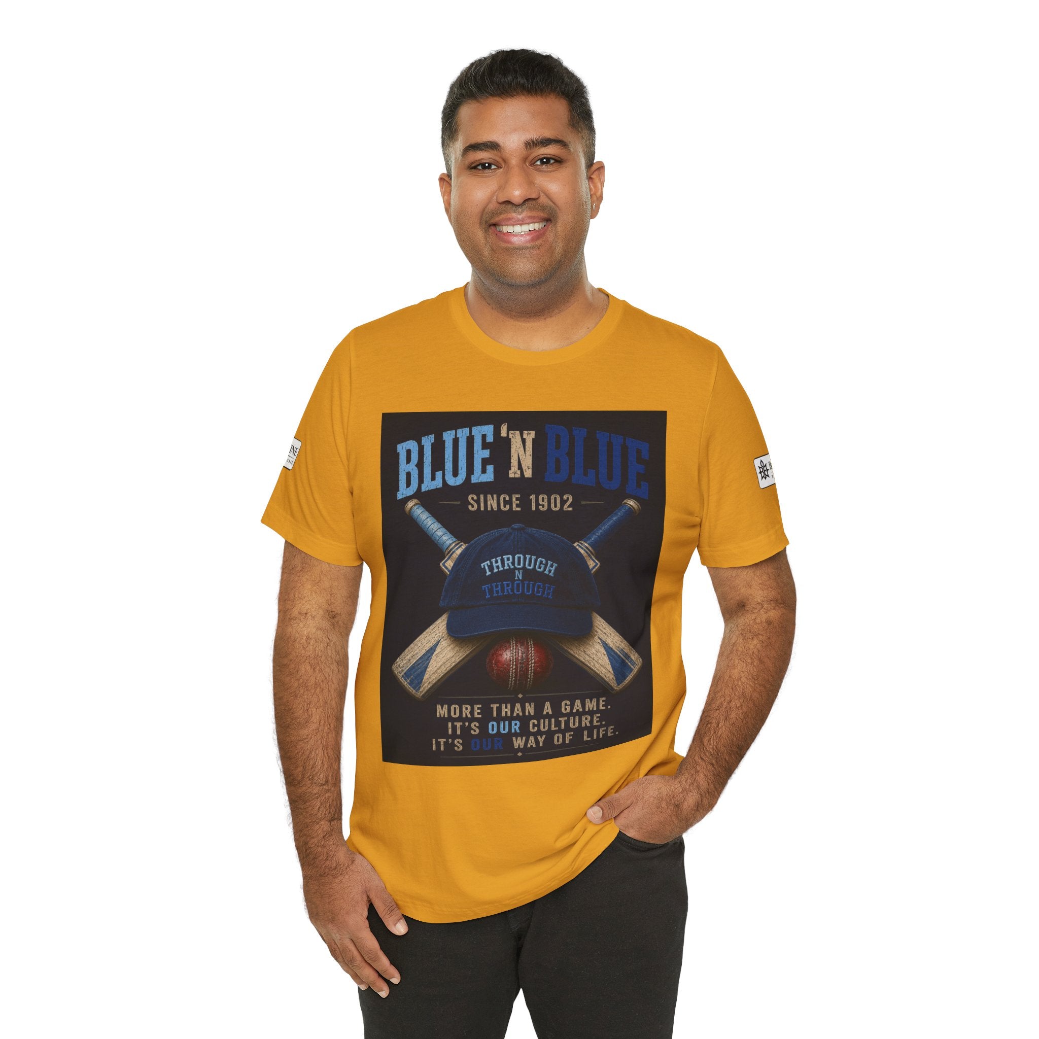 BE DIVINE™ Blue 'N Blue Since 1902 – Through 'N Through Heritage Tee