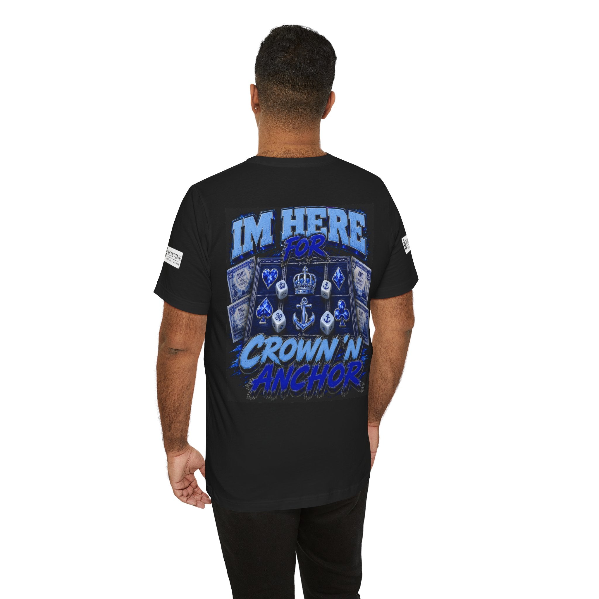 BE DIVINE™ Blue 'N Blue Heritage – I'm Here For Crown & Anchor Tee