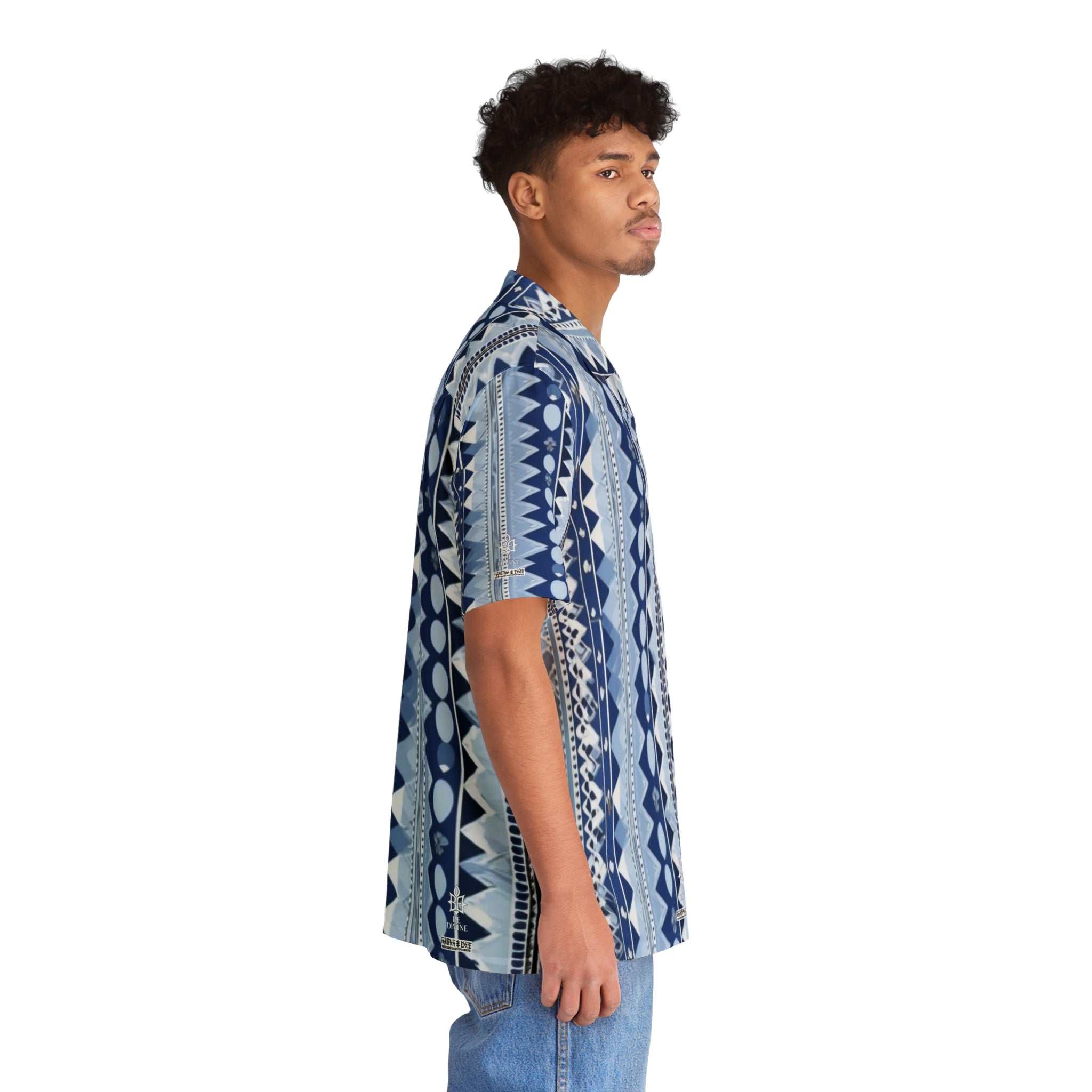 BE DIVINE™ St. George’s Rhythm Line - Men's Button Shirt by Tabitha Essie