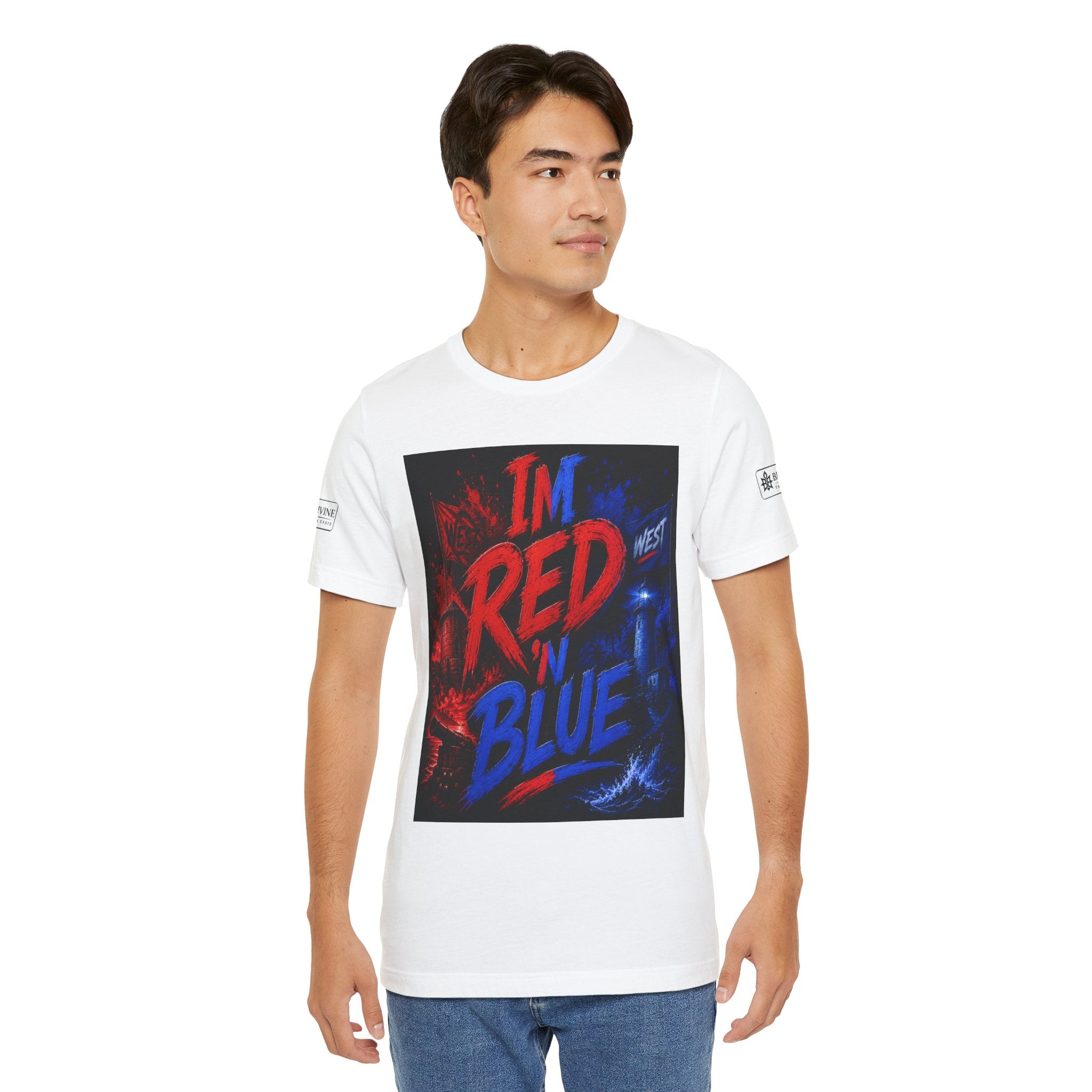 BE DIVINE™ I’m Red ’N Blue Energy Tee