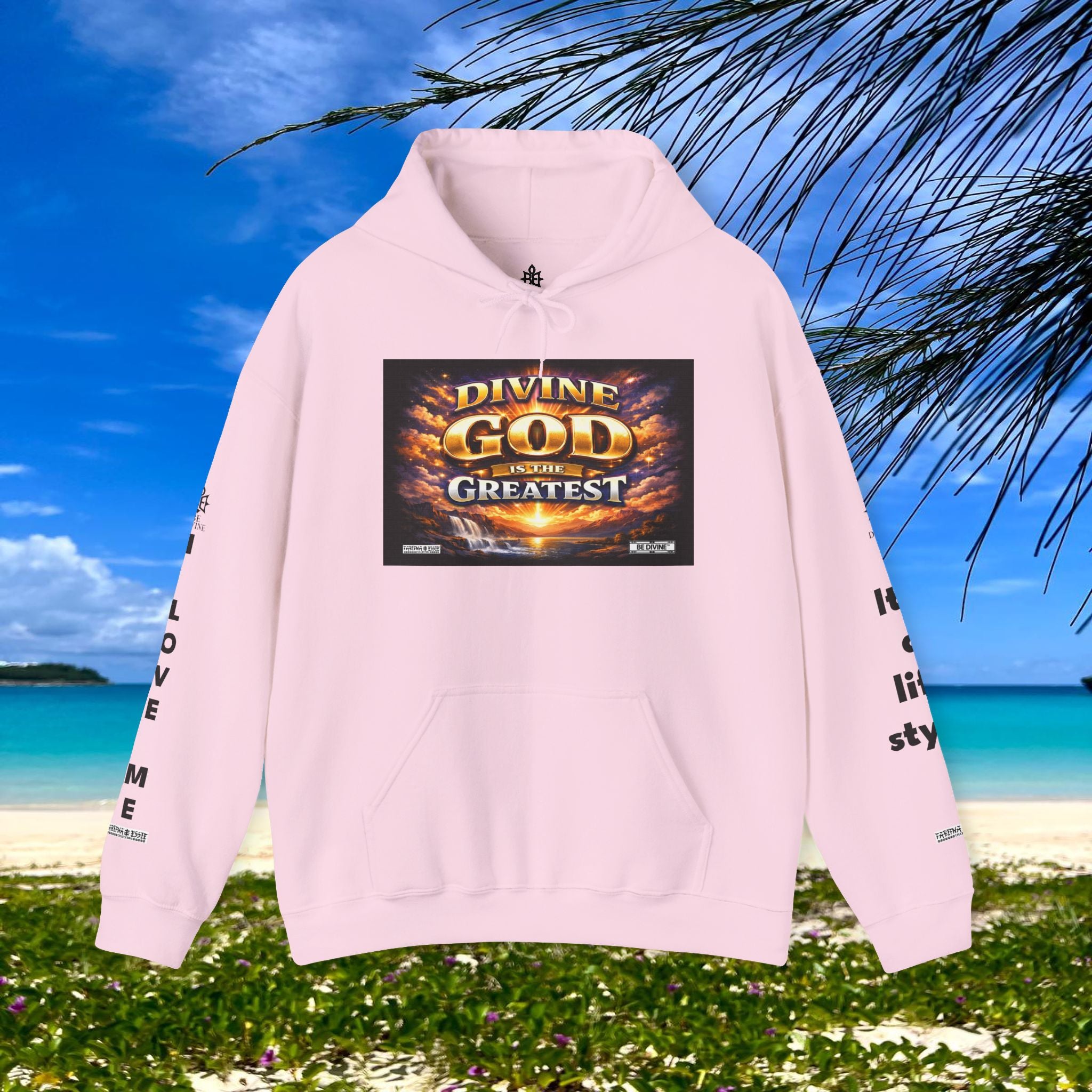 BE DIVINE™ Unisex Heavy Blend Hoodie – Divine God Is the Greatest Faith Statement Sweatshirt
