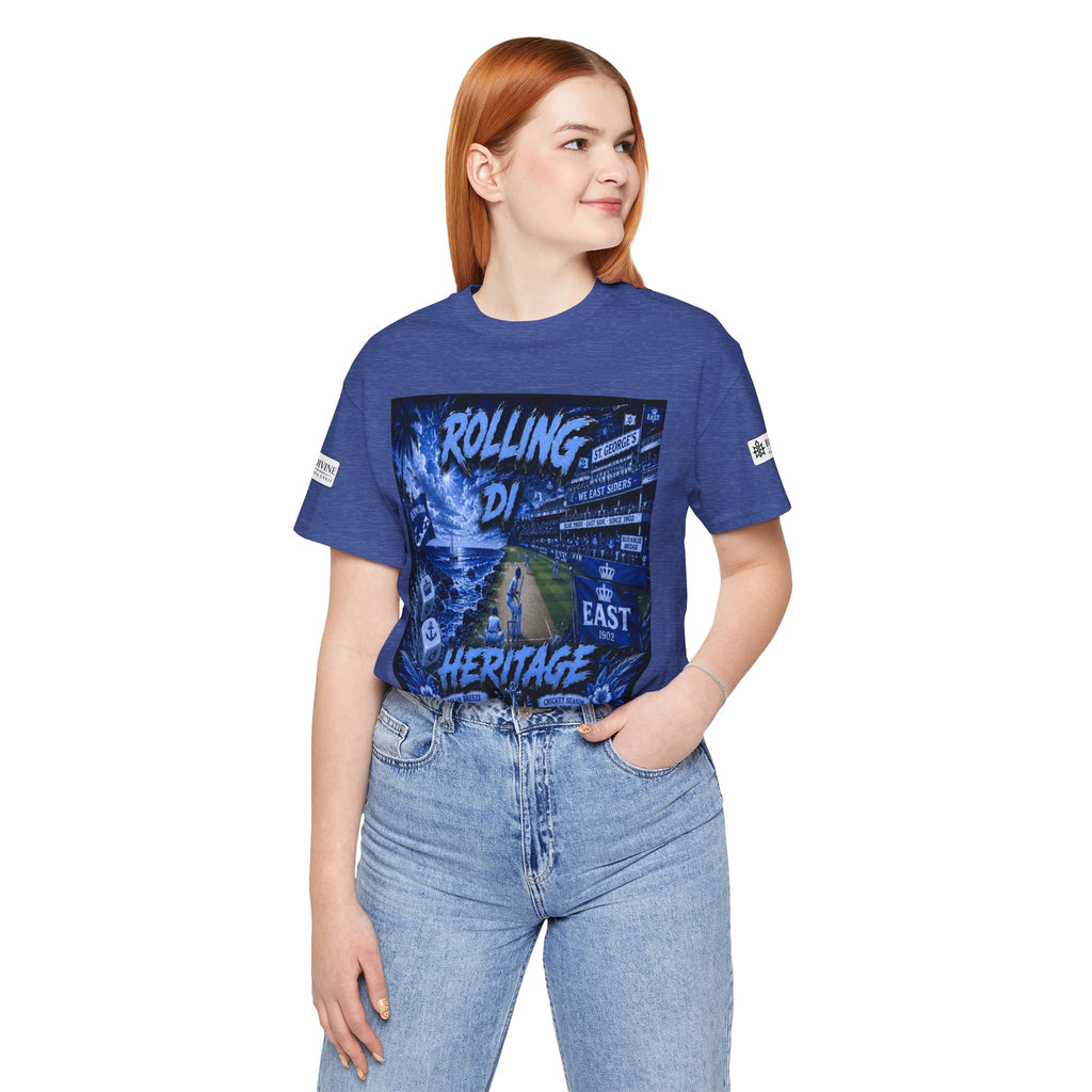 BE DIVINE™ Rolling Di Heritage – All I See Is Blue Vibes Heritage Tee