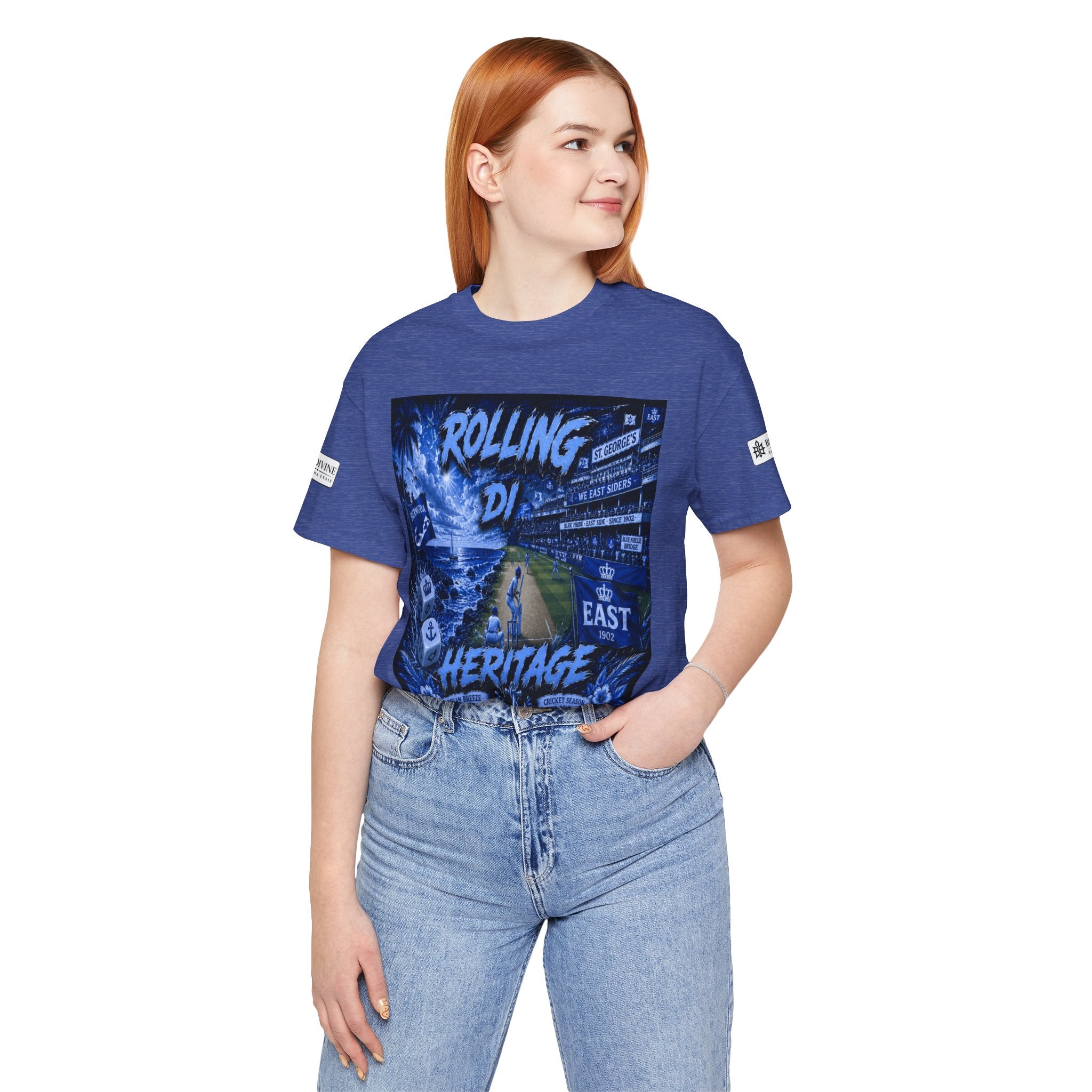 BE DIVINE™ Rolling Di Heritage – All I See Is Blue Vibes Heritage Tee