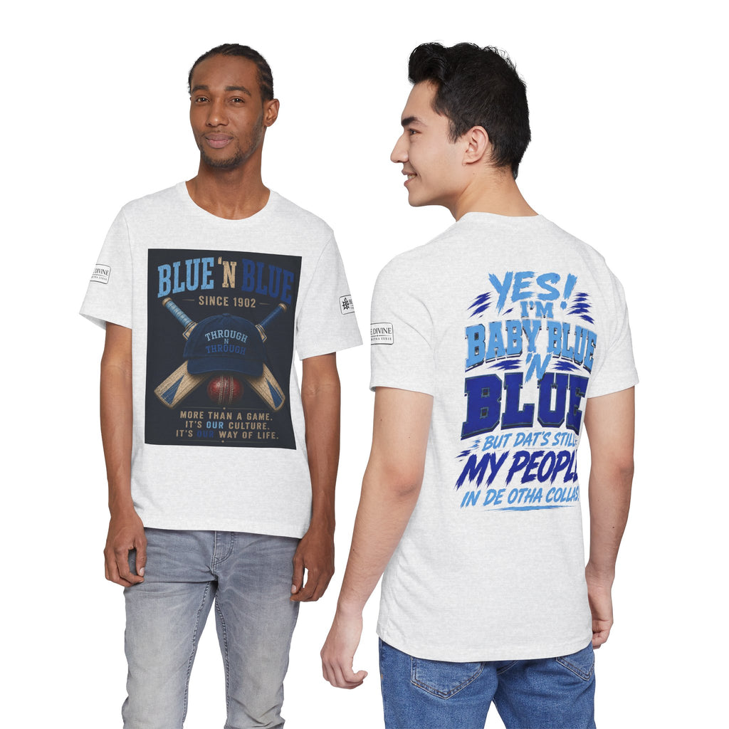 BE DIVINE™ Blue 'N Blue Since 1902 – Through 'N Through Heritage Tee