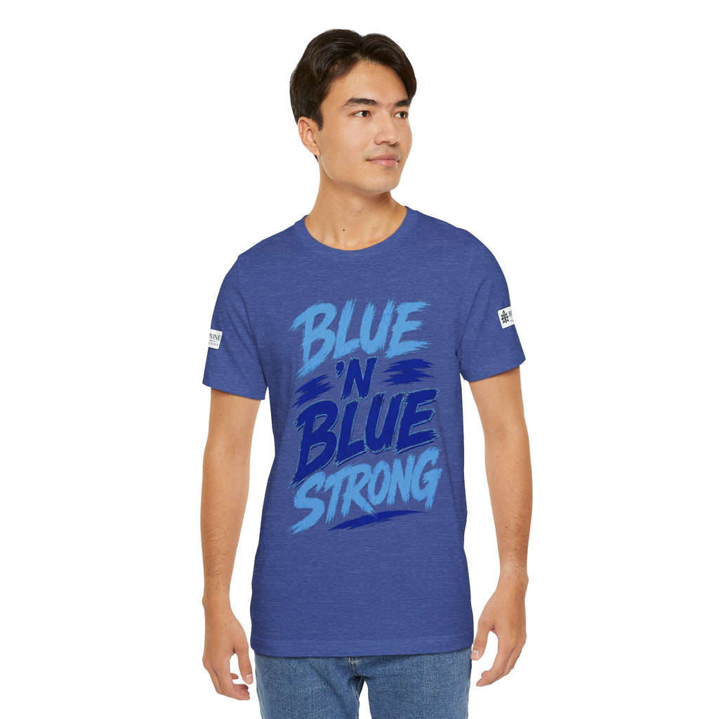 BE DIVINE™ Blue 'N Blue Strong Tee – Let's Gooo Baby Blue 'N Blue Edition