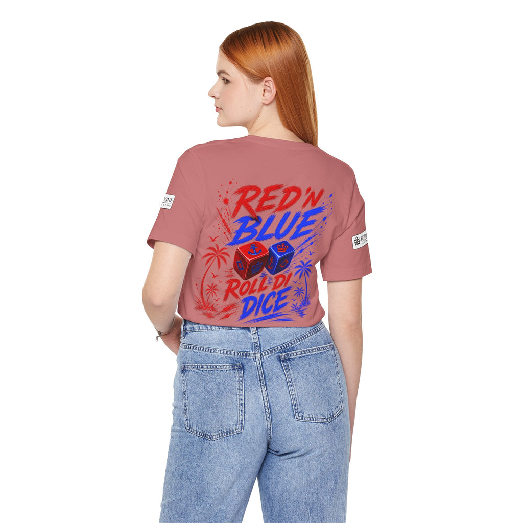 BE DIVINE™ Red ’N Blue Crown ’N Anchor Tee