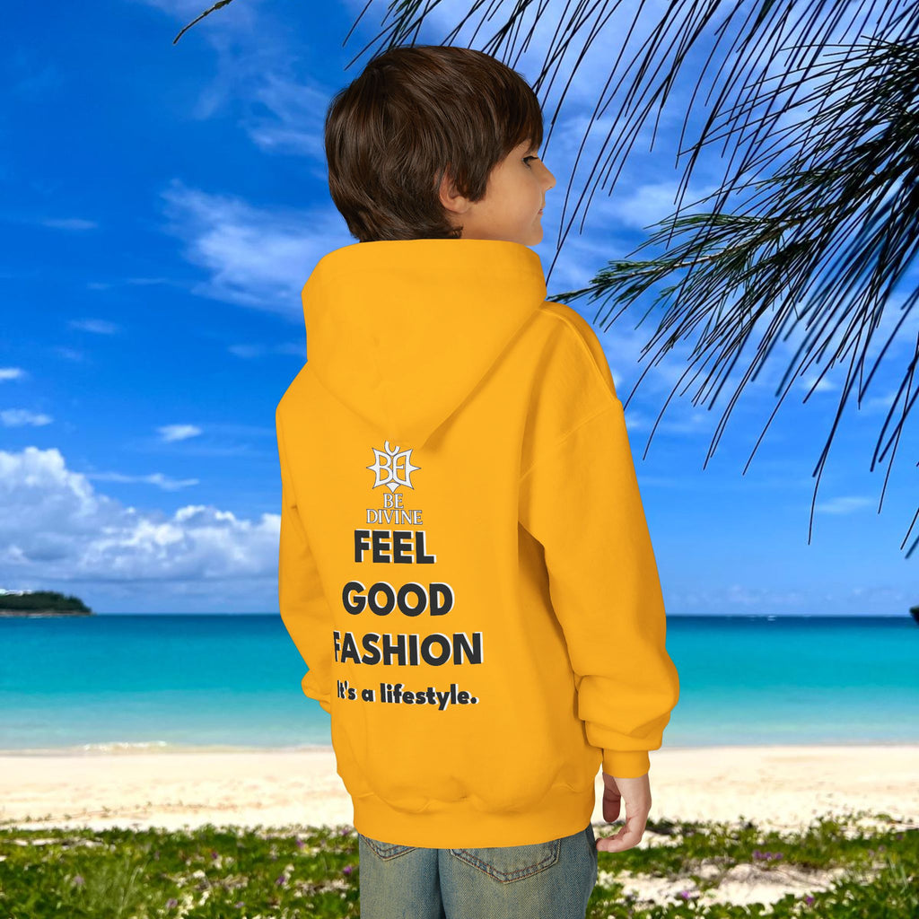 BE DIVINE™ Youth Hoodie – Gender Neutral, Soft Cotton, Inspirational Print (Youth S–XL)
