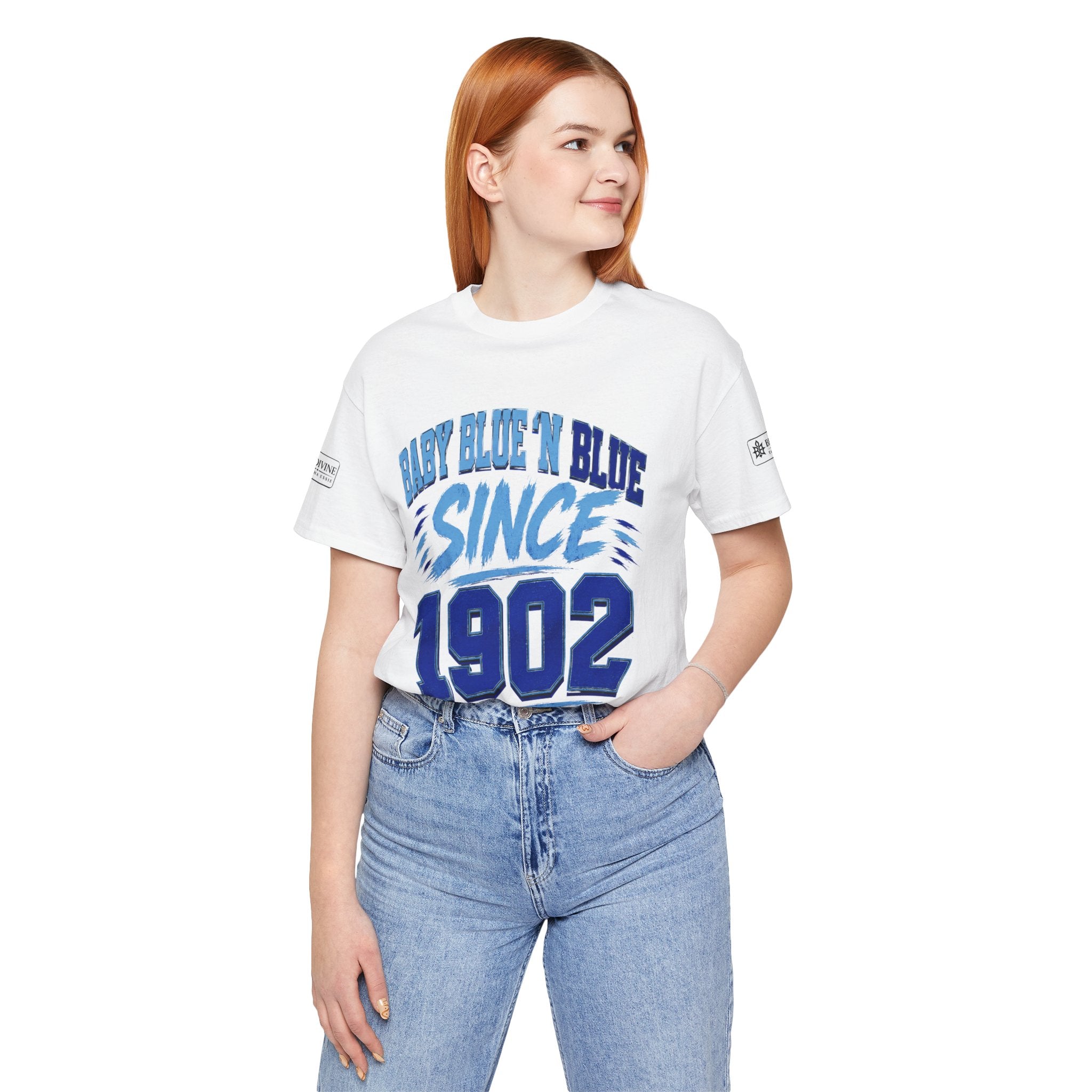 BE DIVINE™ Baby Blue 'N Blue Since 1902 Royalty Tee