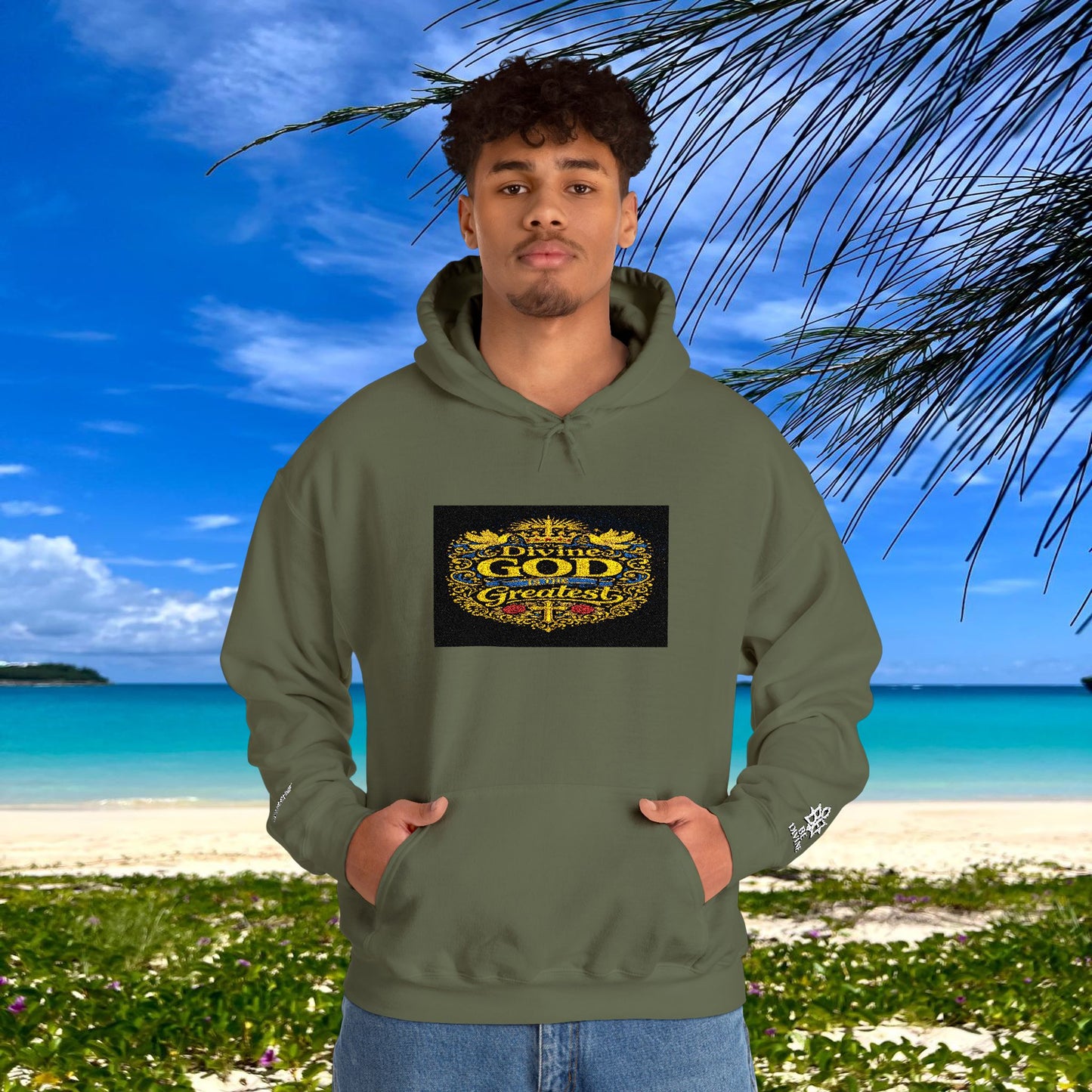 BE DIVINE™ “Divine God Is the Greatest” Embroidered Unisex Hoodie