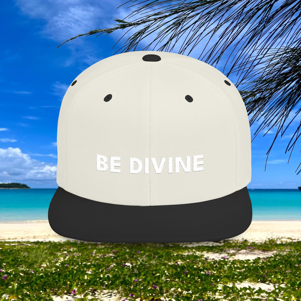 BE DIVINE™ Premium Snapback – White Text Edition