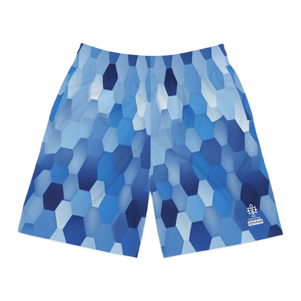 BE DIVINE™ St. George’s Crystal Armor - Men’s Jogger Shorts by Tabitha Essie
