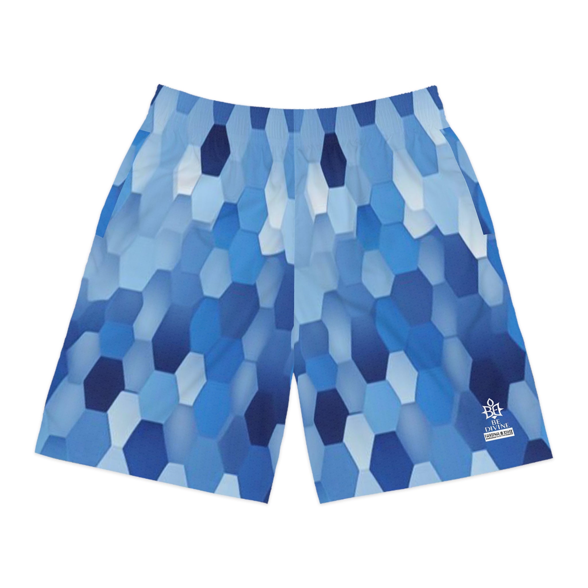 BE DIVINE™ St. George’s Crystal Armor - Men’s Jogger Shorts by Tabitha Essie