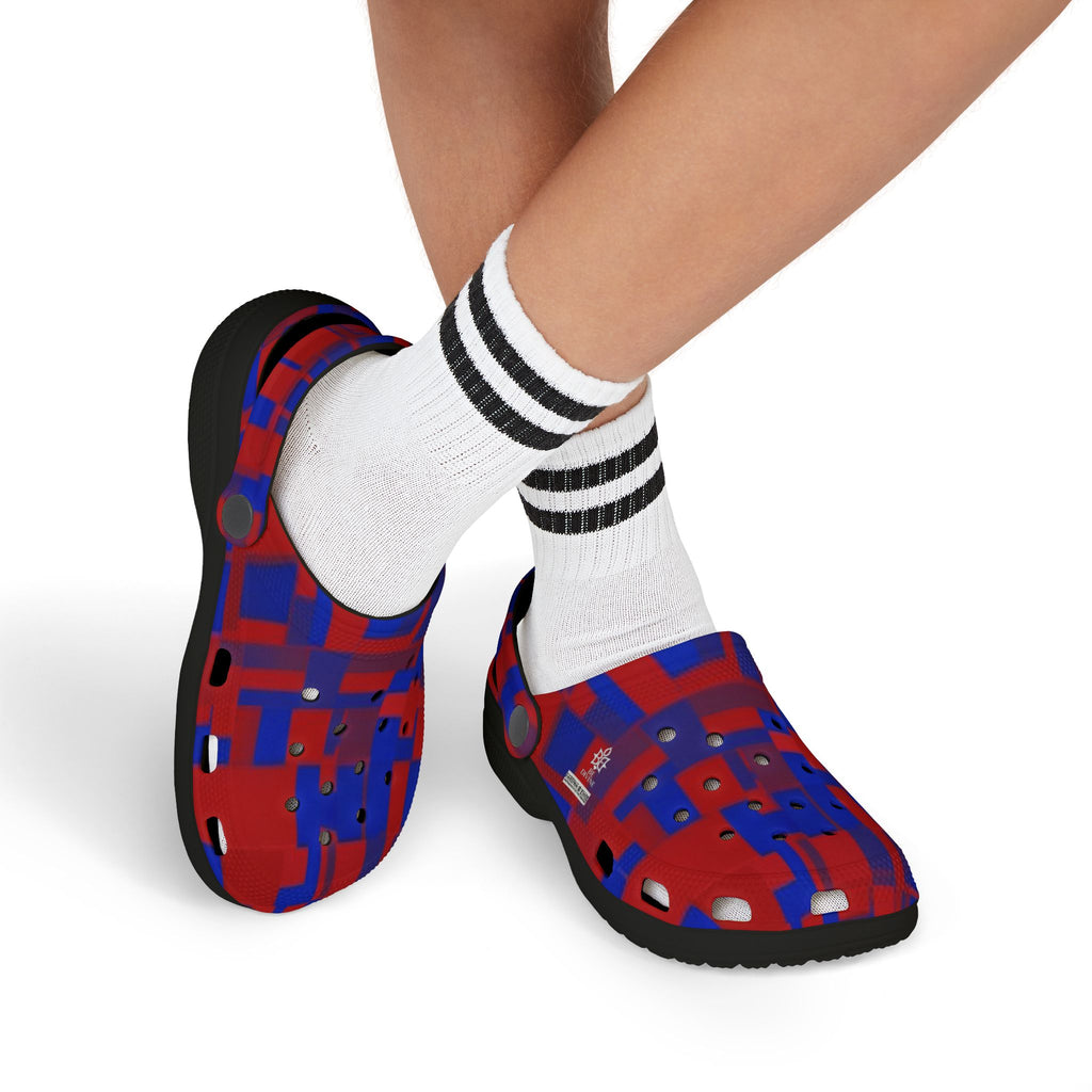 BE DIVINE™ Somerset Camo Block - One of One Cup Match Kids Foam Clogs by Tabitha Essie